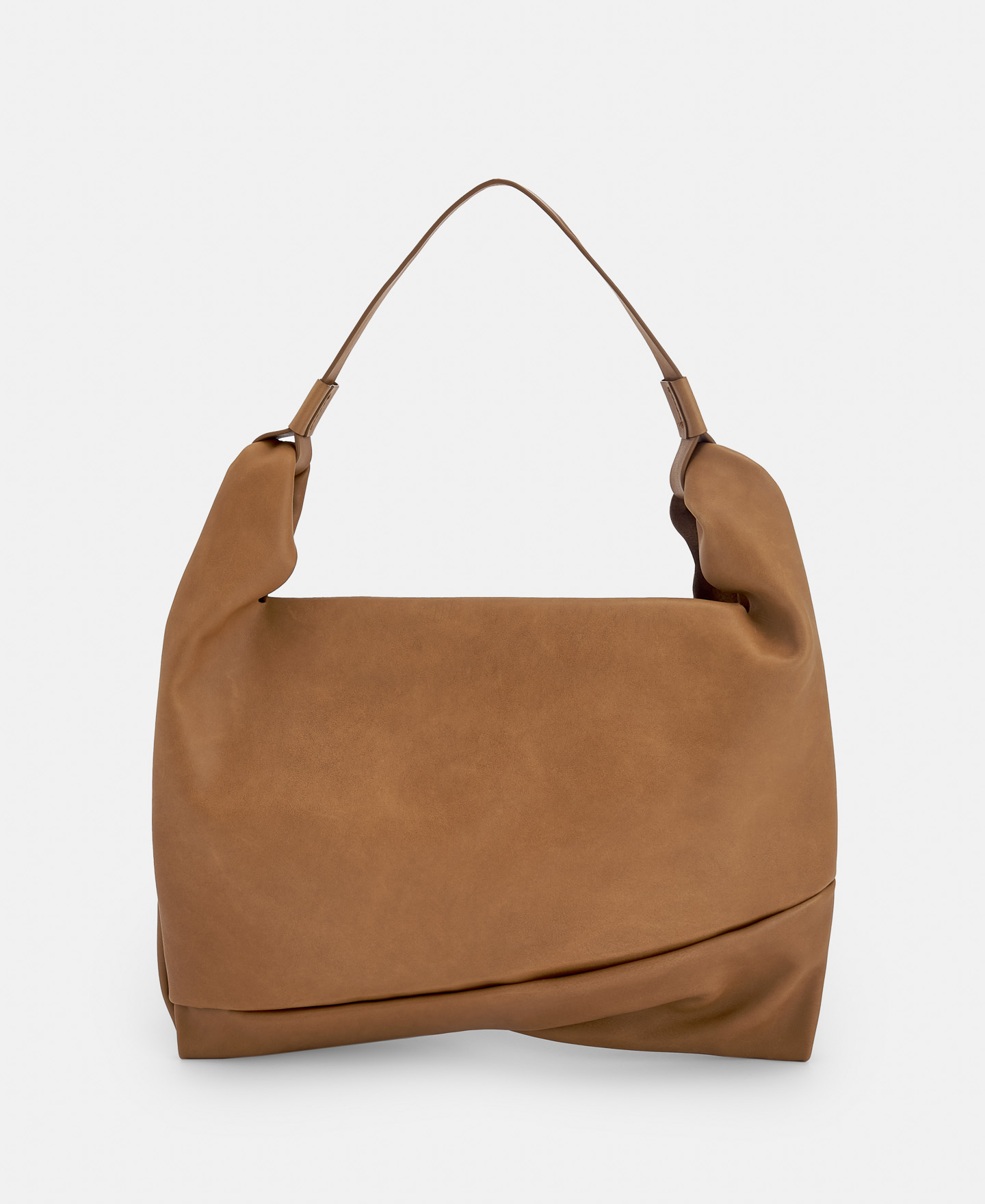 Chrome-free bovine leather hobo bag image number 1