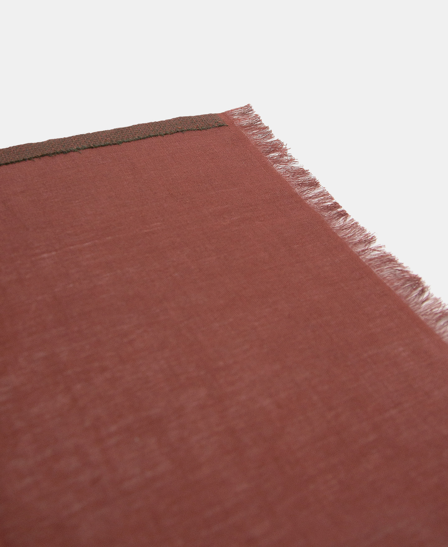 Cotton and linen modal frayed shawl image number 2