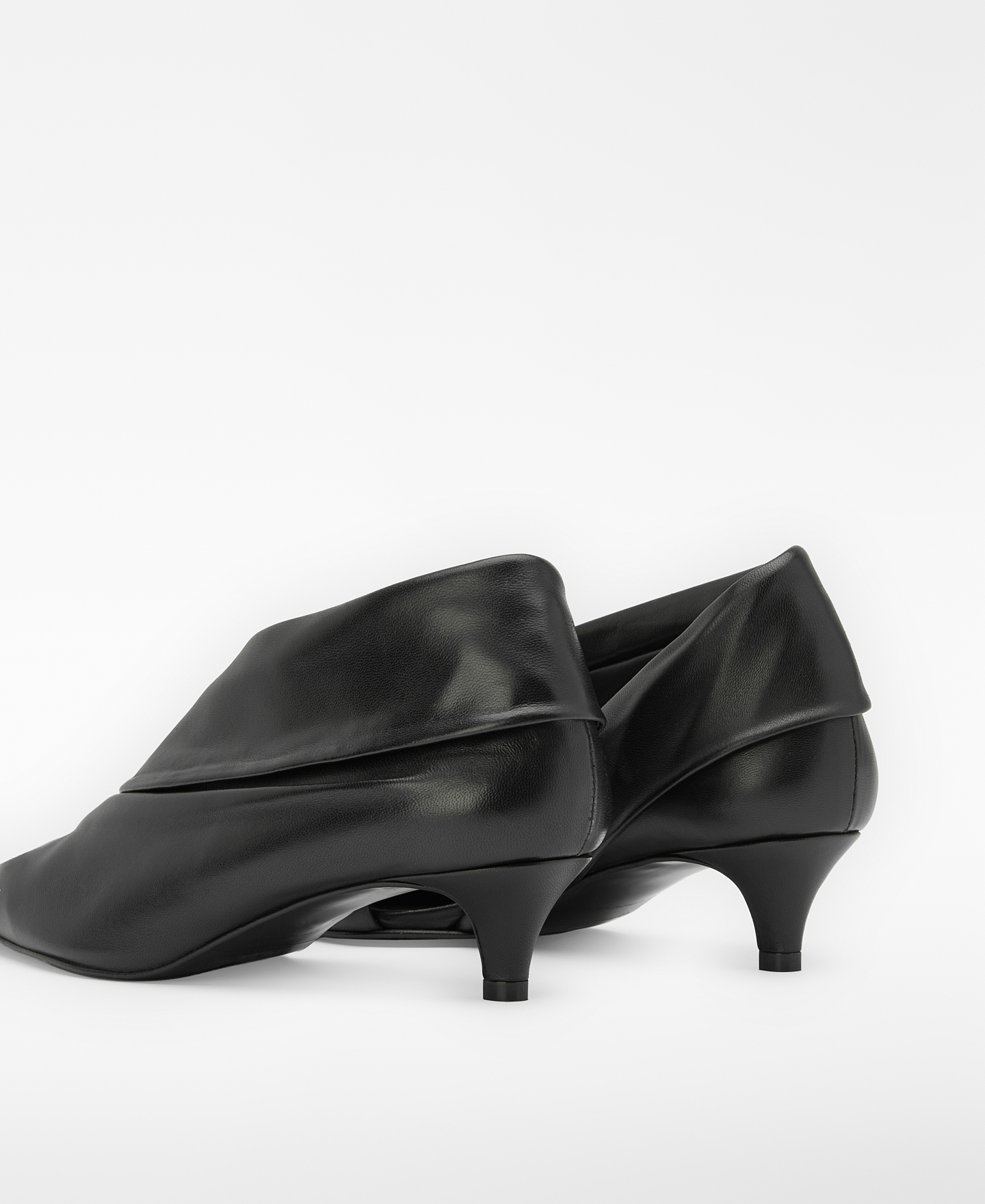 Leather bootie-style heel shoe image number 2