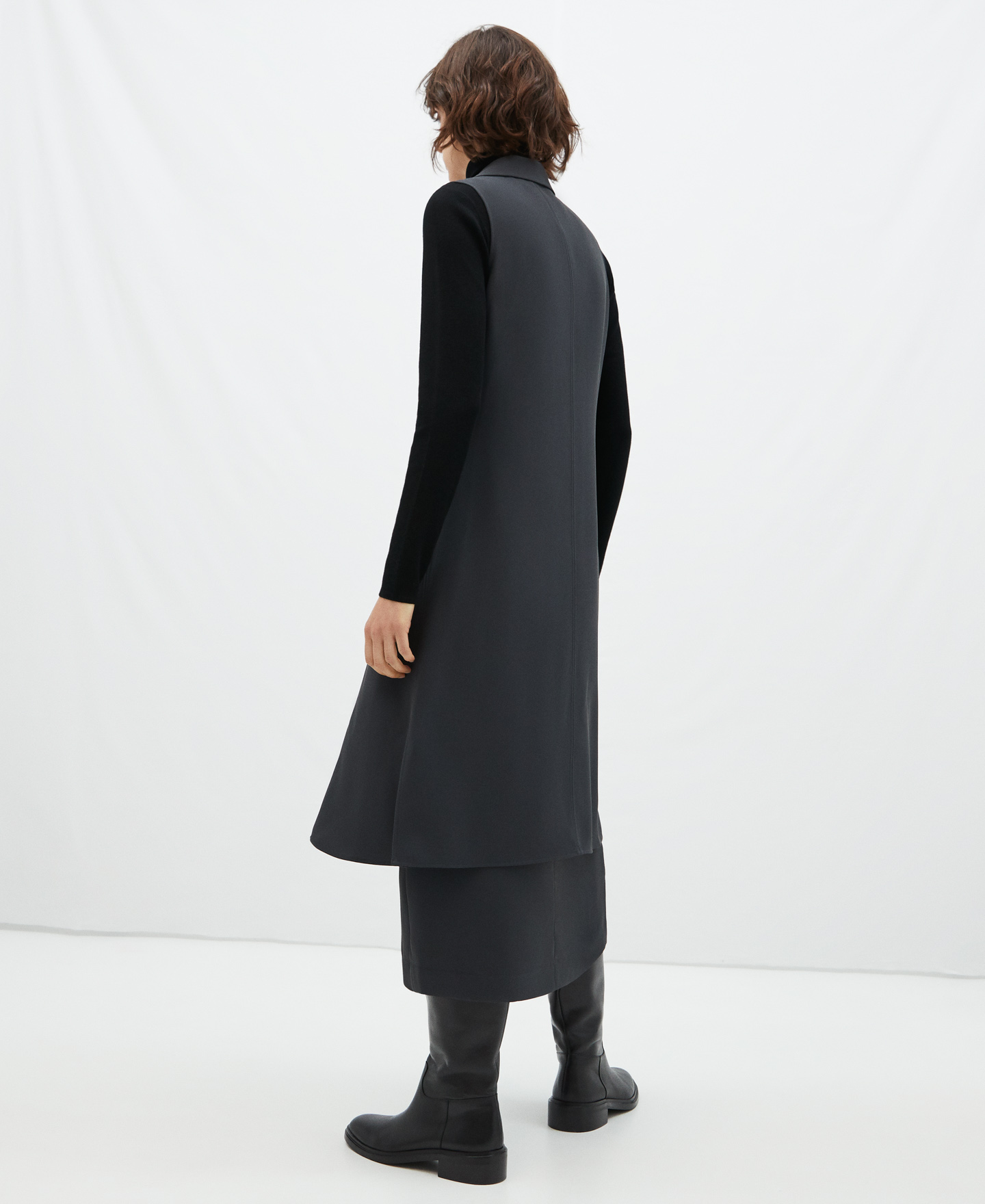Lapel collar vest image number 2