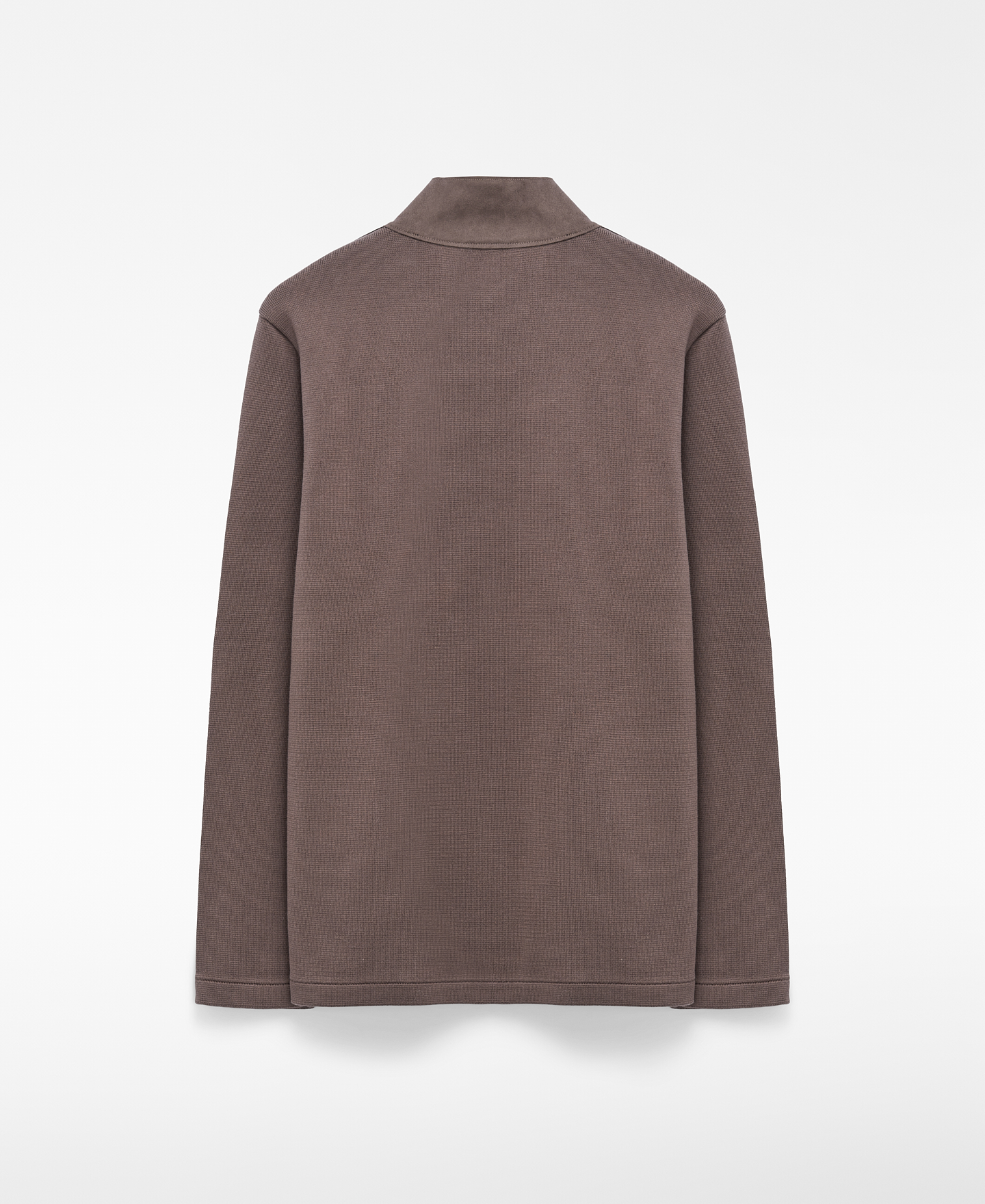 Faux suede and knit jacket image number 1