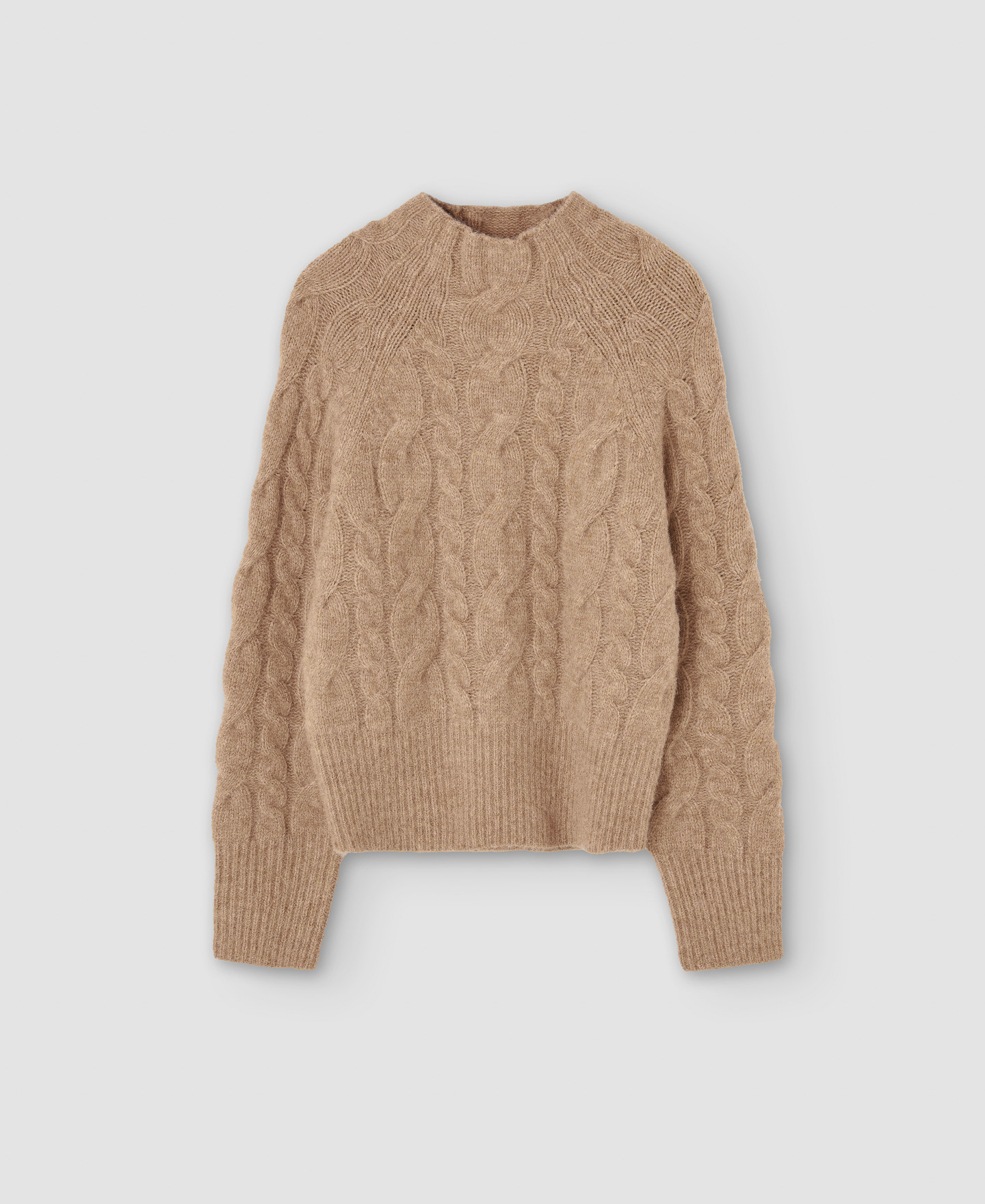 Merino wool funnel collar sweater image number 4