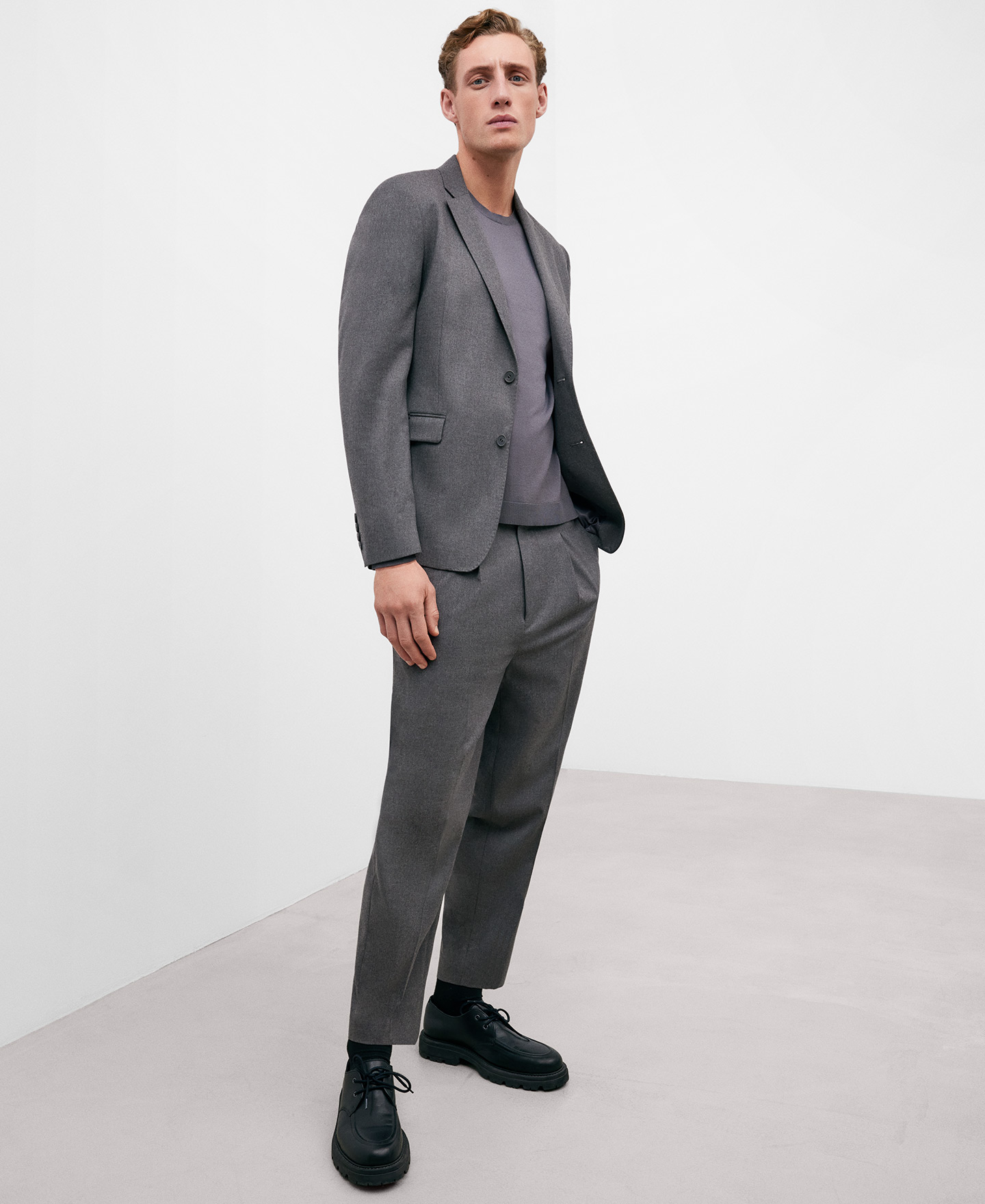 Stone coloured blazer for men image number 1