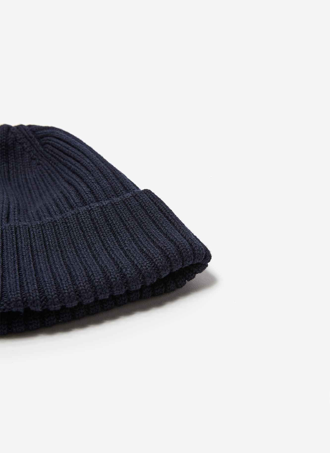 Ribbed cotton beanie hat image number 1