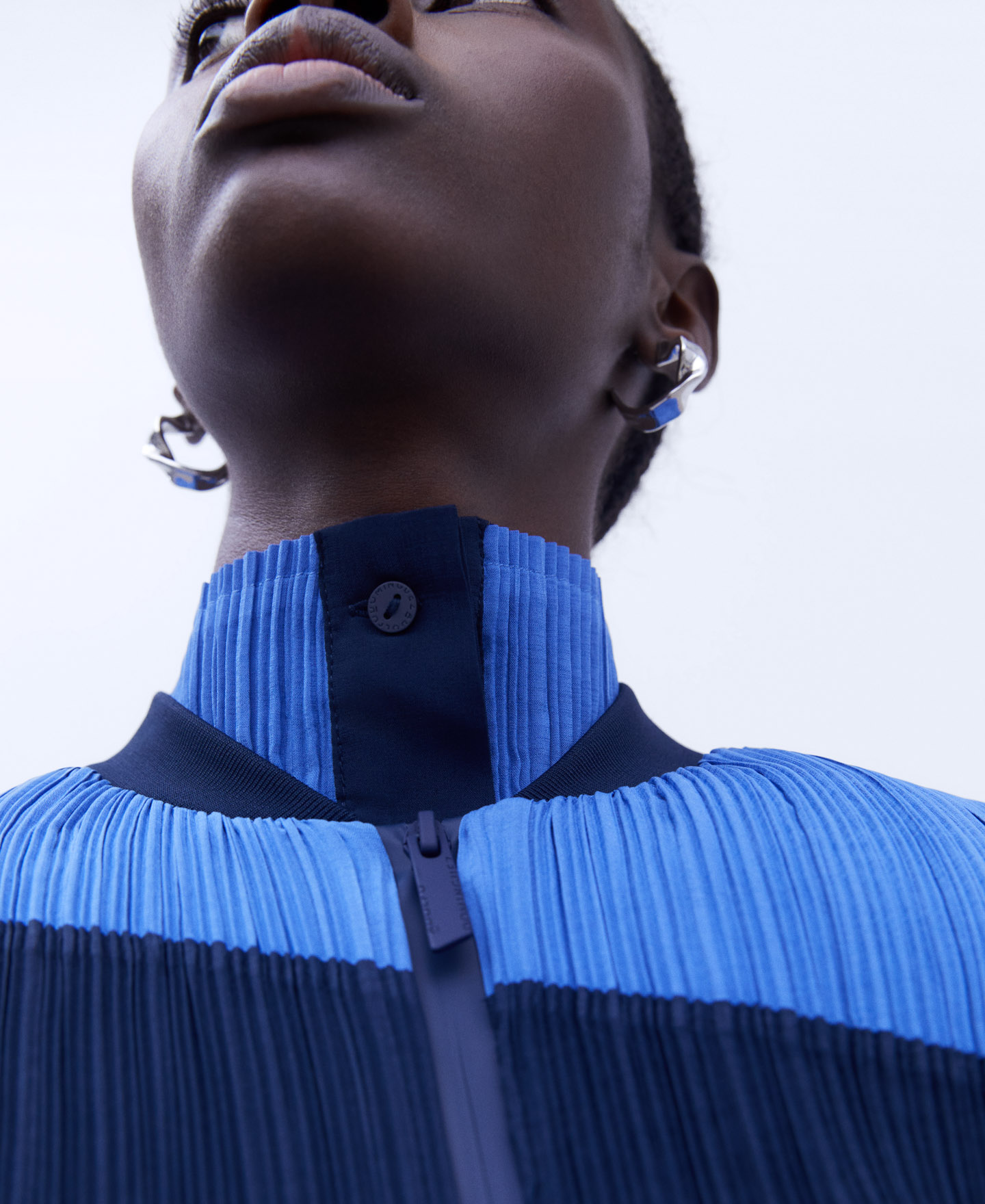 Crinkle bomber jacket image number 3