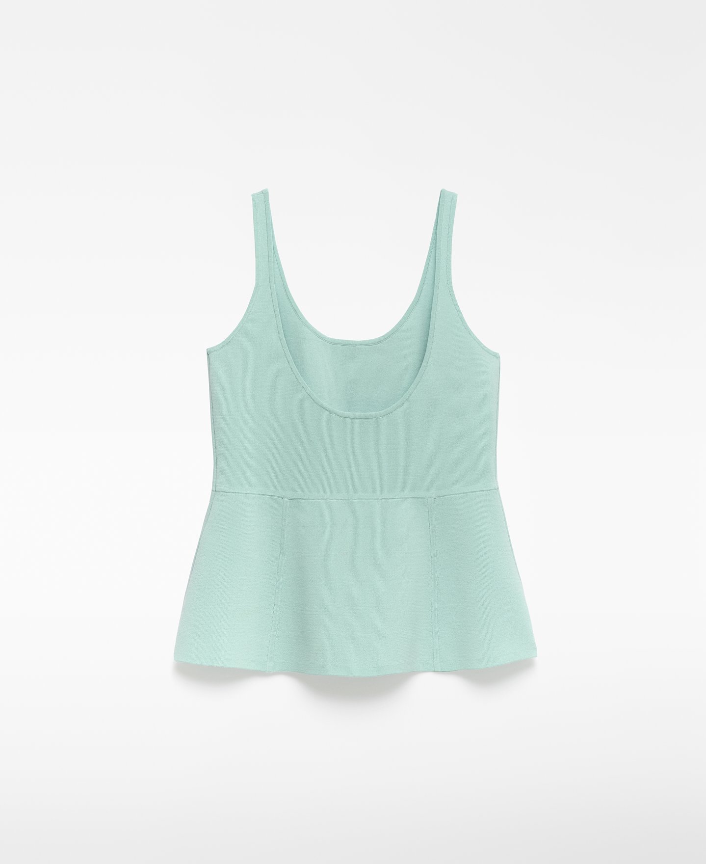 Top peplum punto mujer image number 5