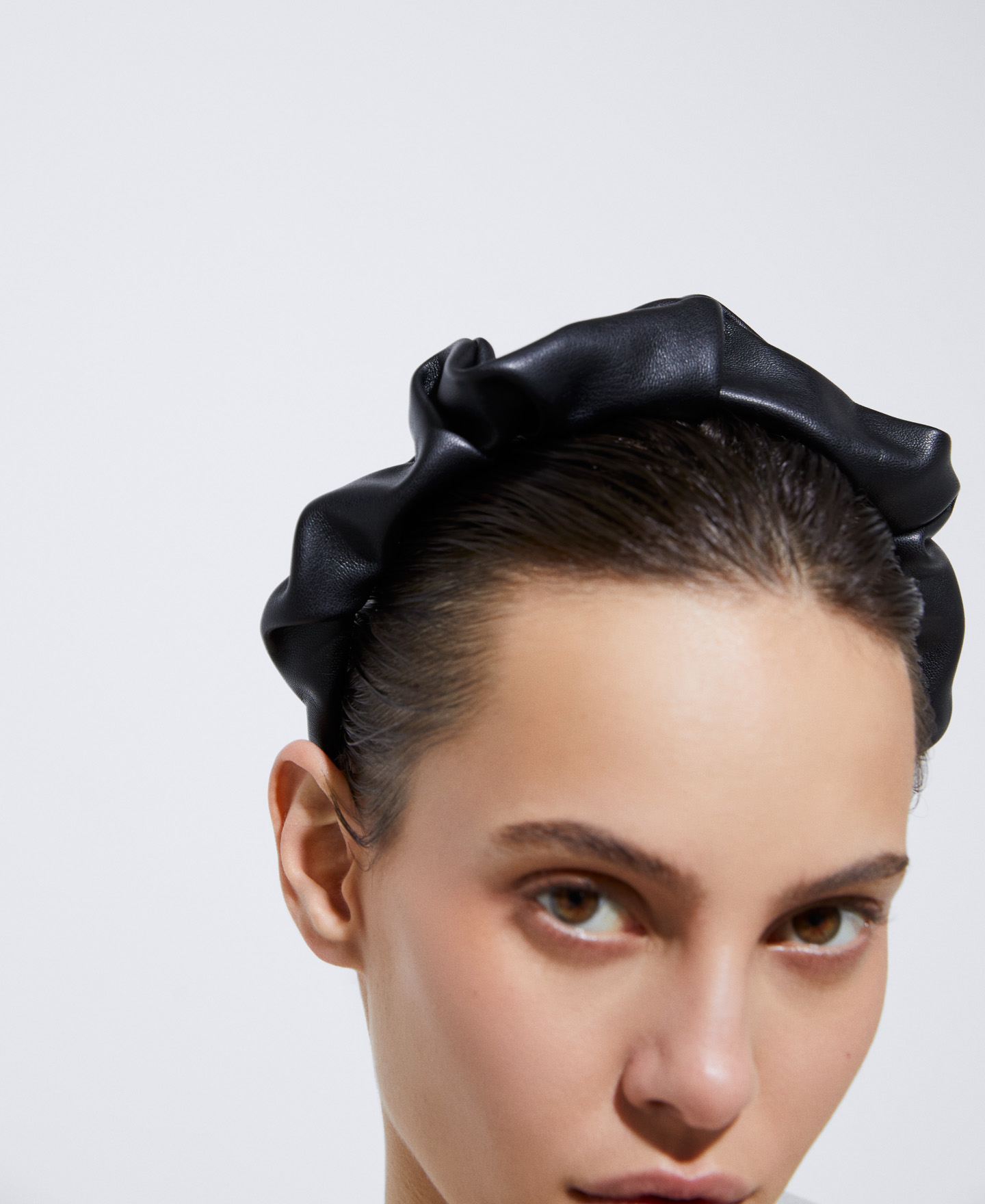 Leather look headband image number 4
