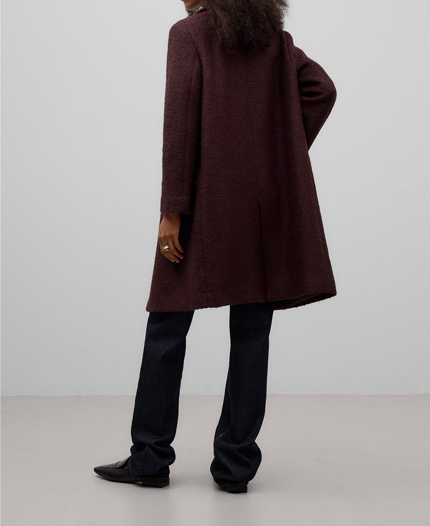 Wool blend tailored coat woman image number 2