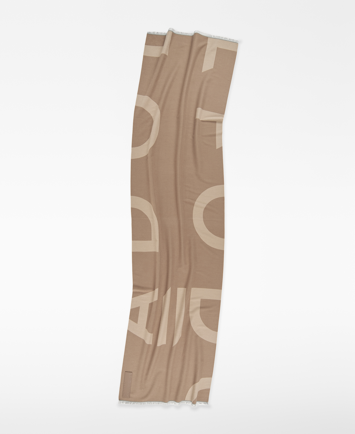 Bufanda bicolor maxi logo jacquard mujer image number 1
