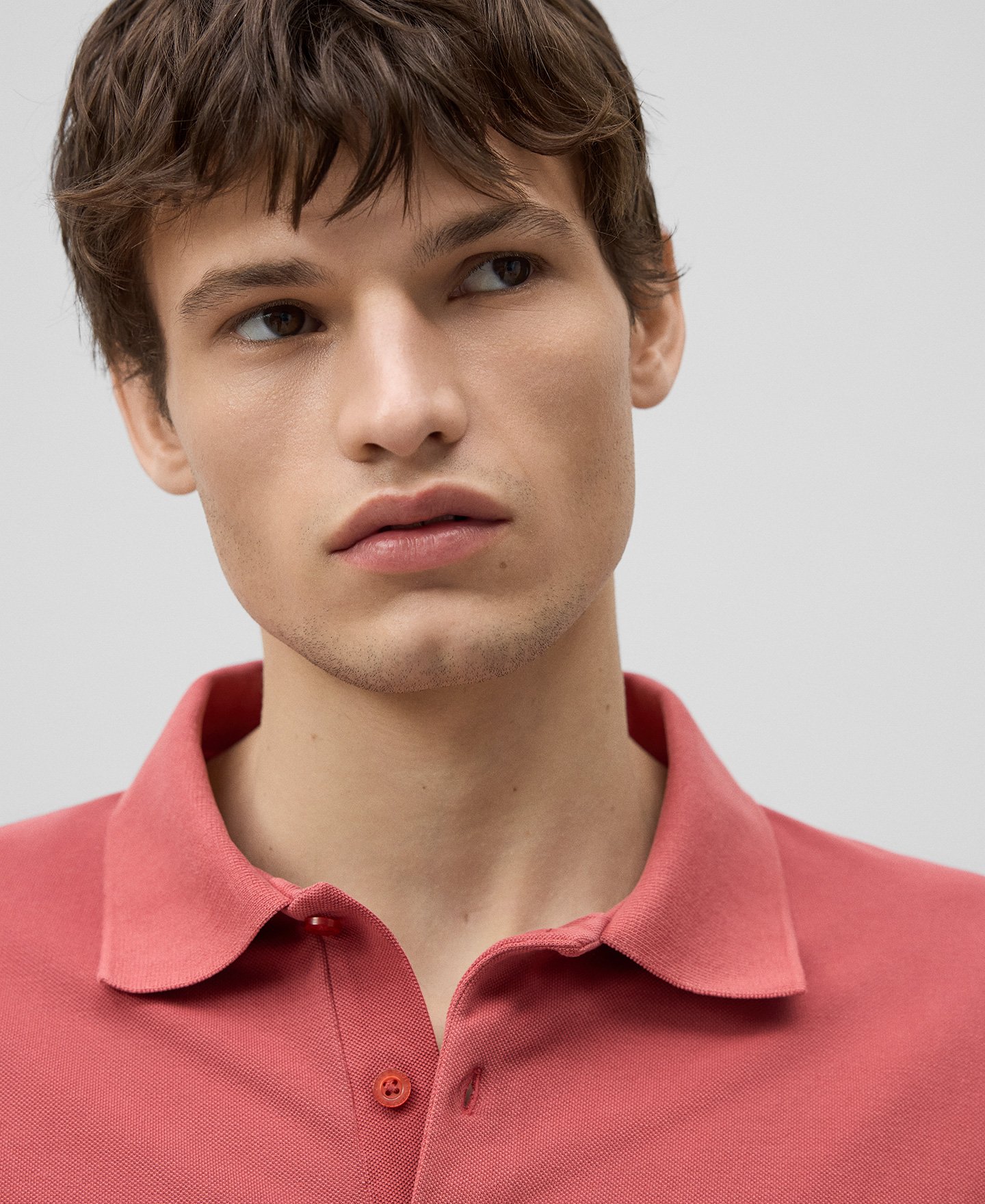 Polo regular fit piqué algodón hombre image number 3