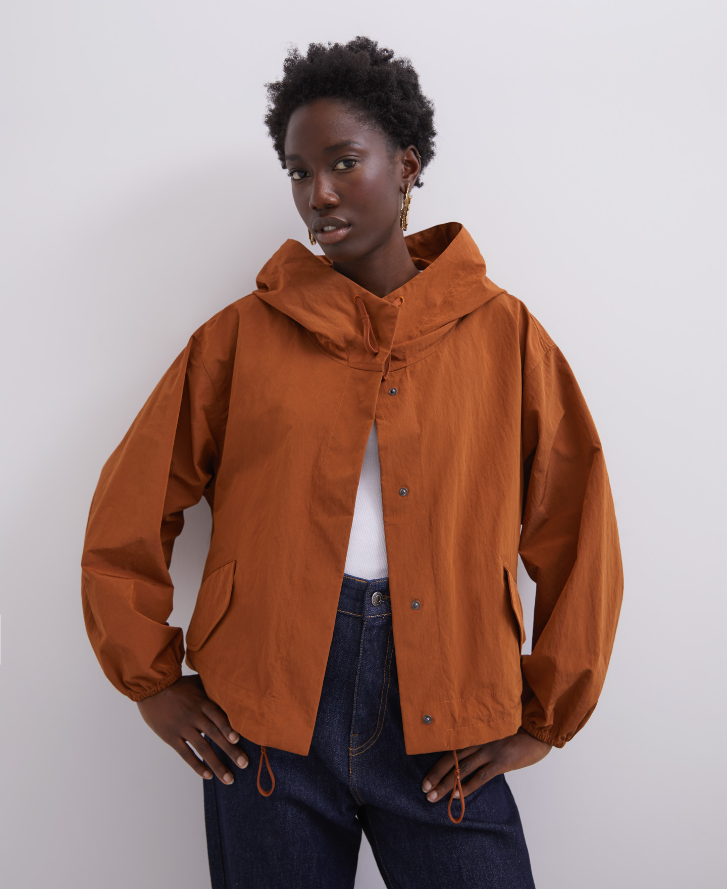 Volumetric toffe jacket image number 1