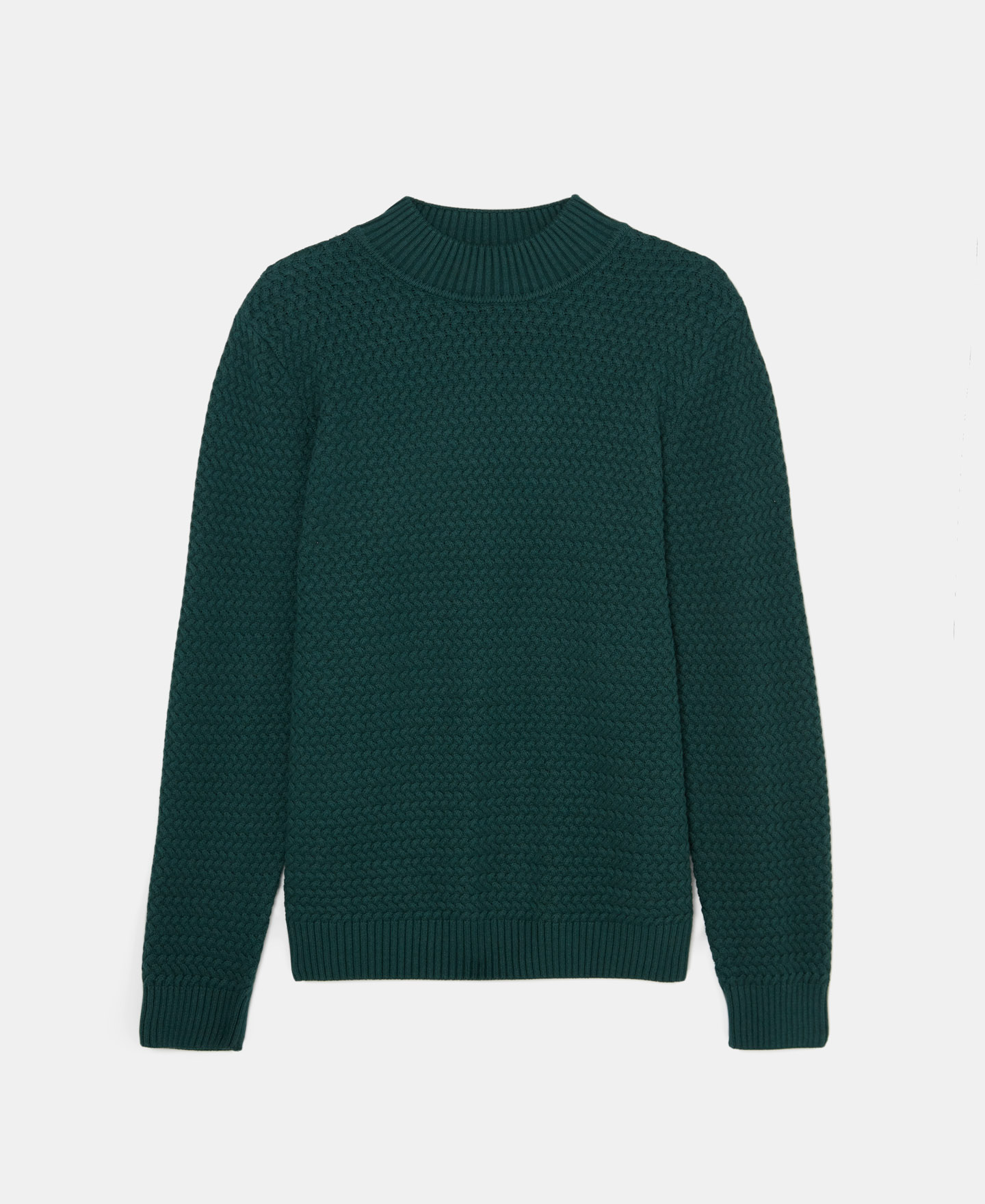 Wool and cotton braided sweater image number 4