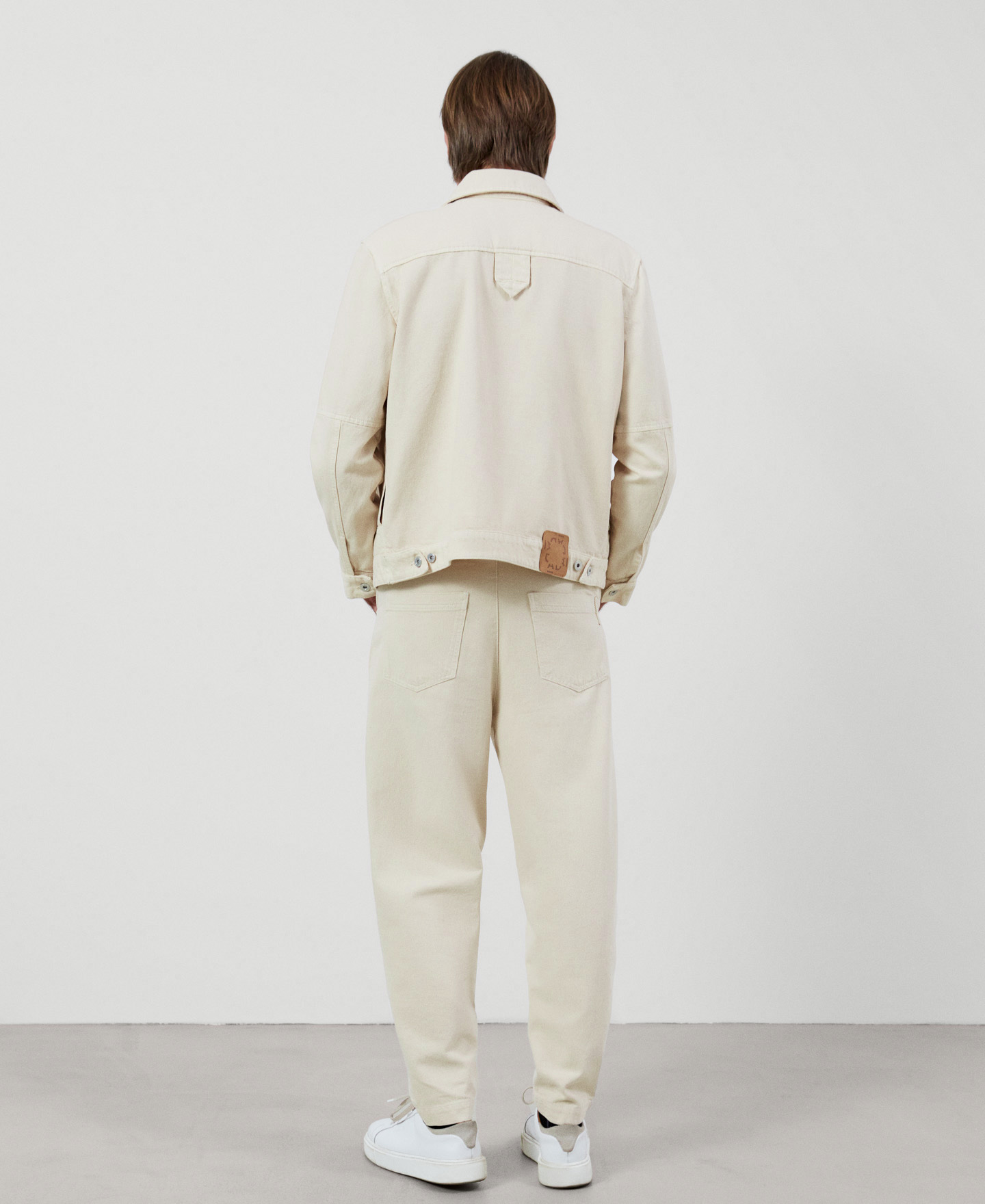 Cotton canvas trucker jacket image number 2