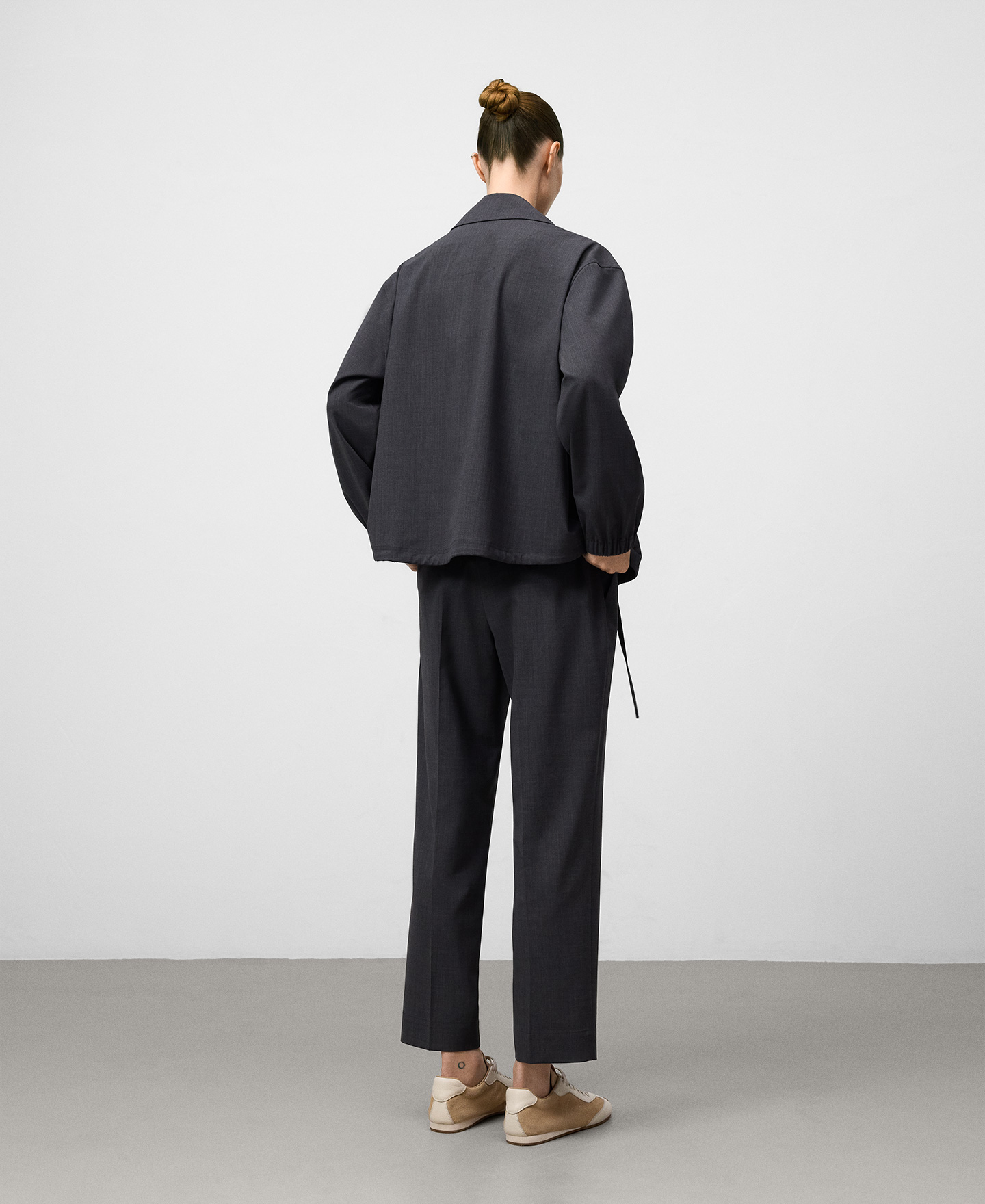 Straight ankle-length trousers woman image number 2