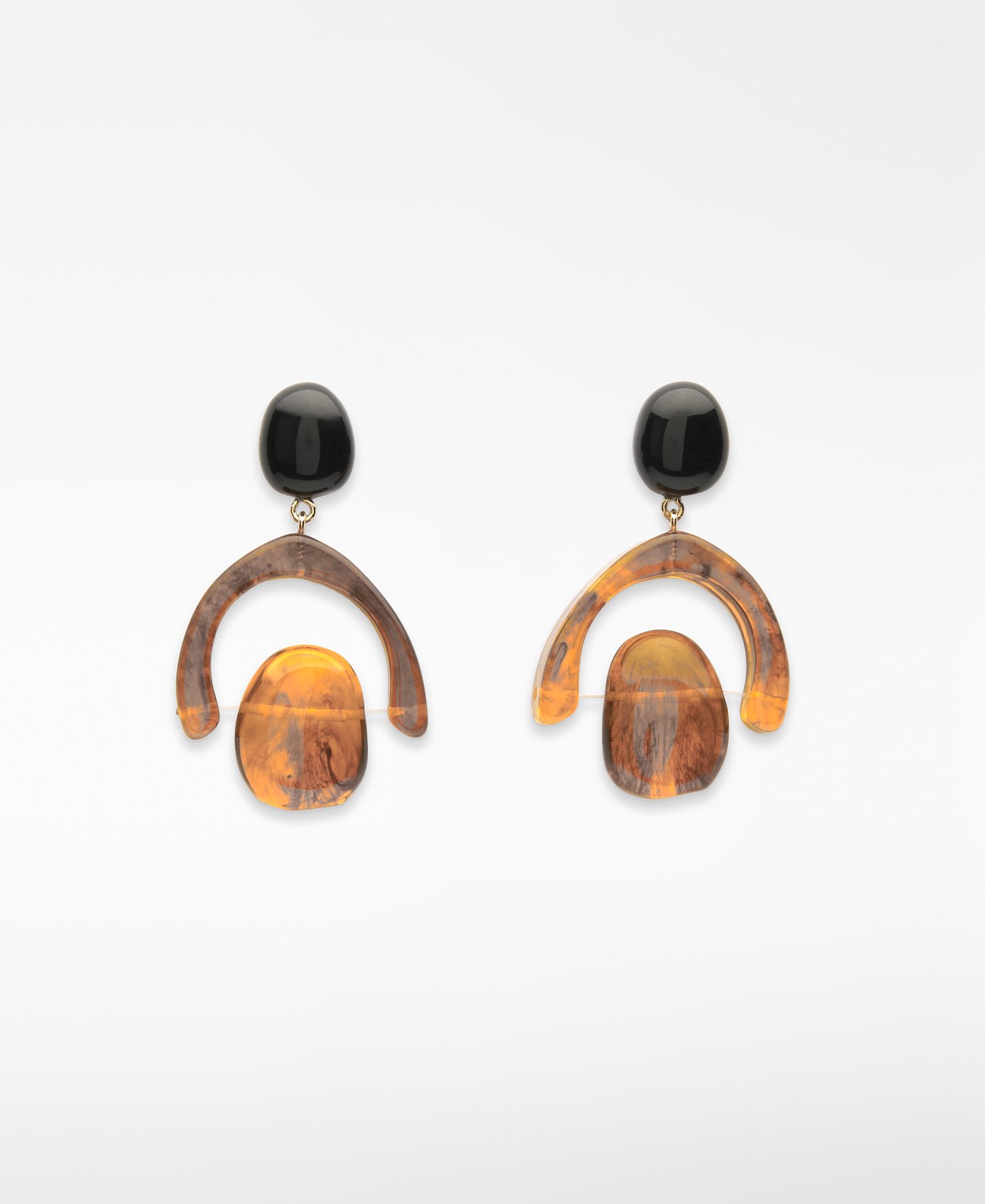 Pendientes piezas m&oacute;viles resina image number 0