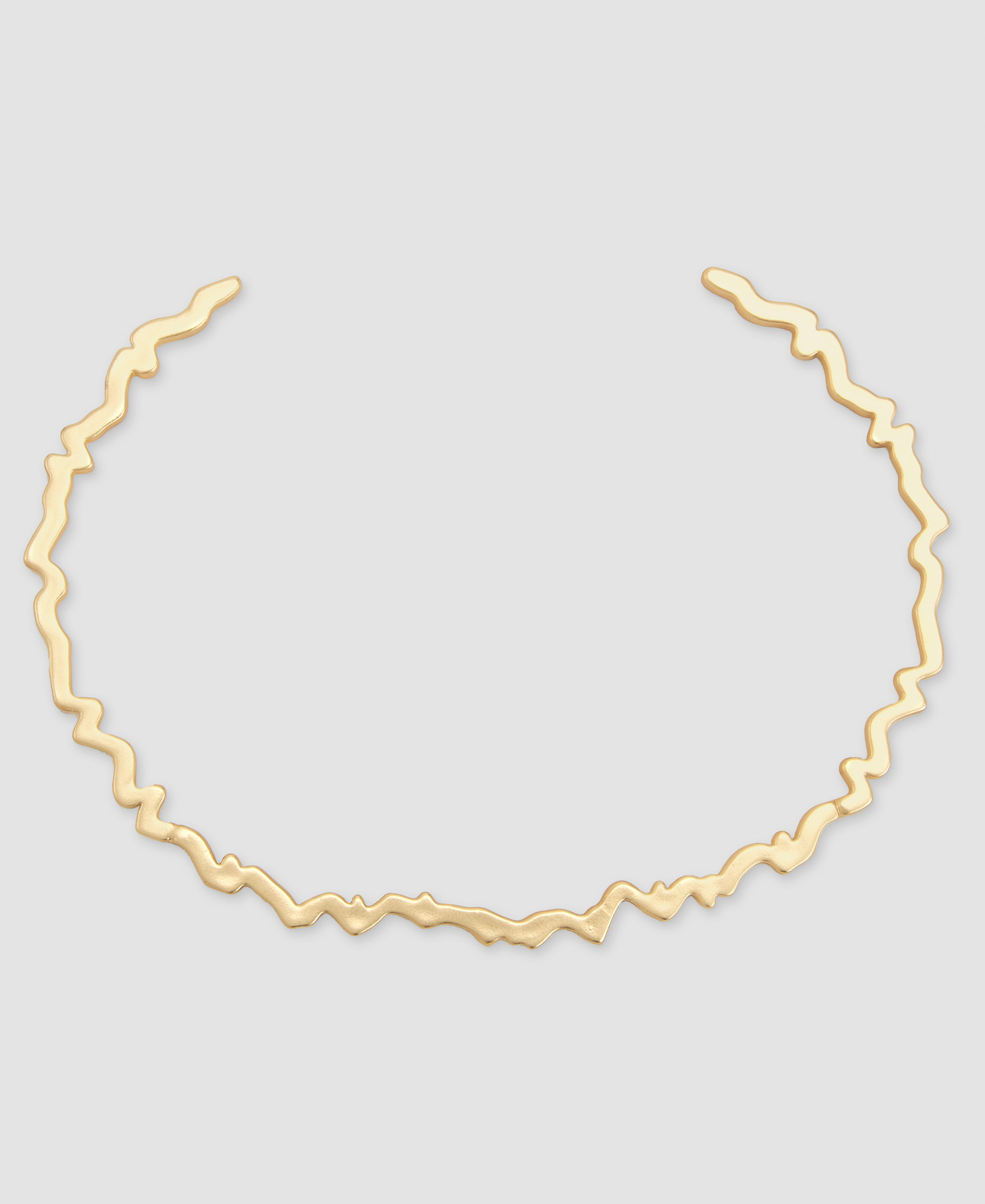 Brass folded necklace image number 0