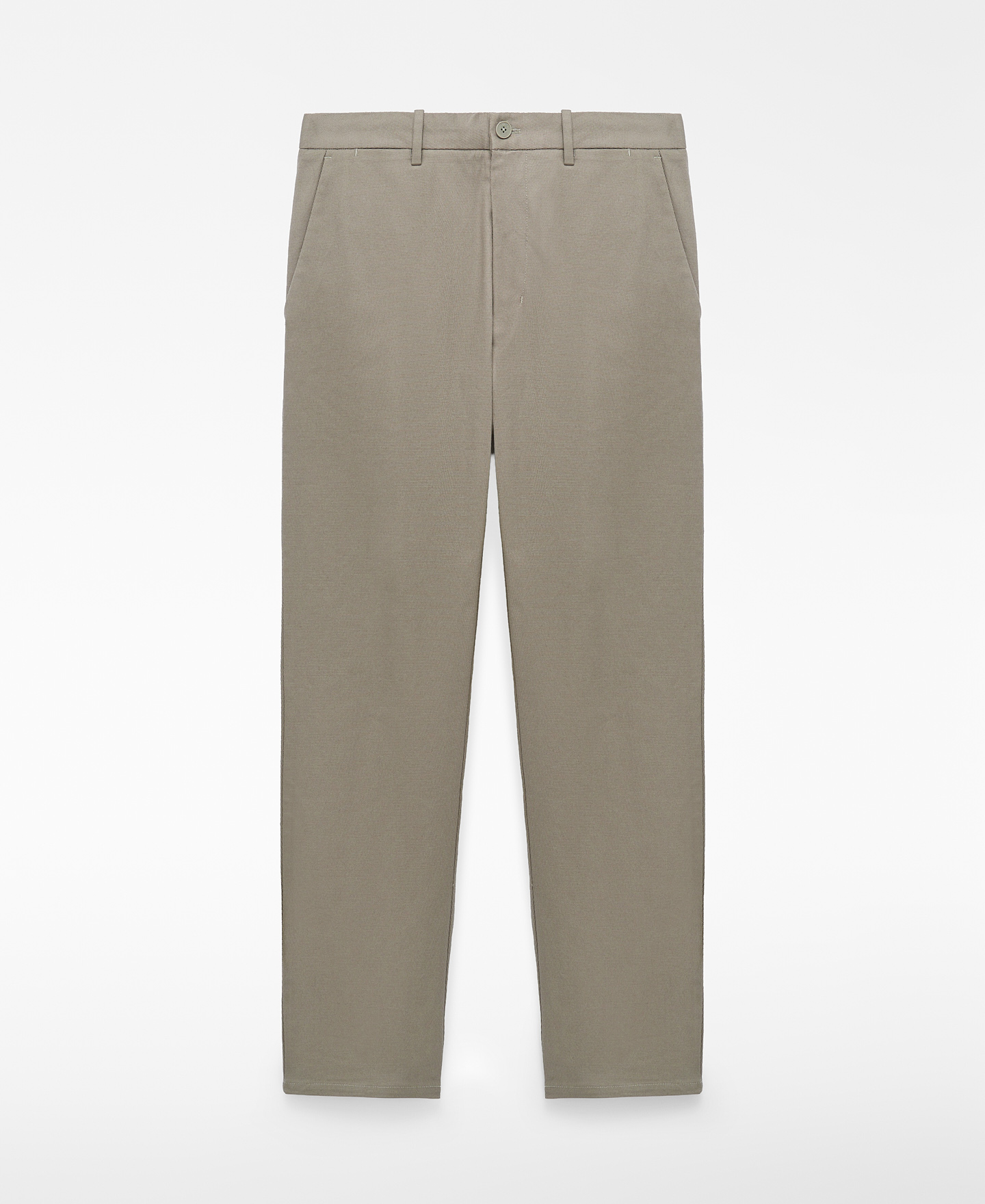 Regular fit microtexture chino trousers image number 4