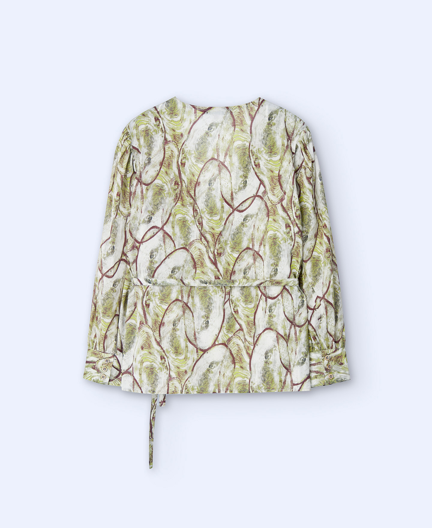 Cotton puffed sleeve shirt image number 5