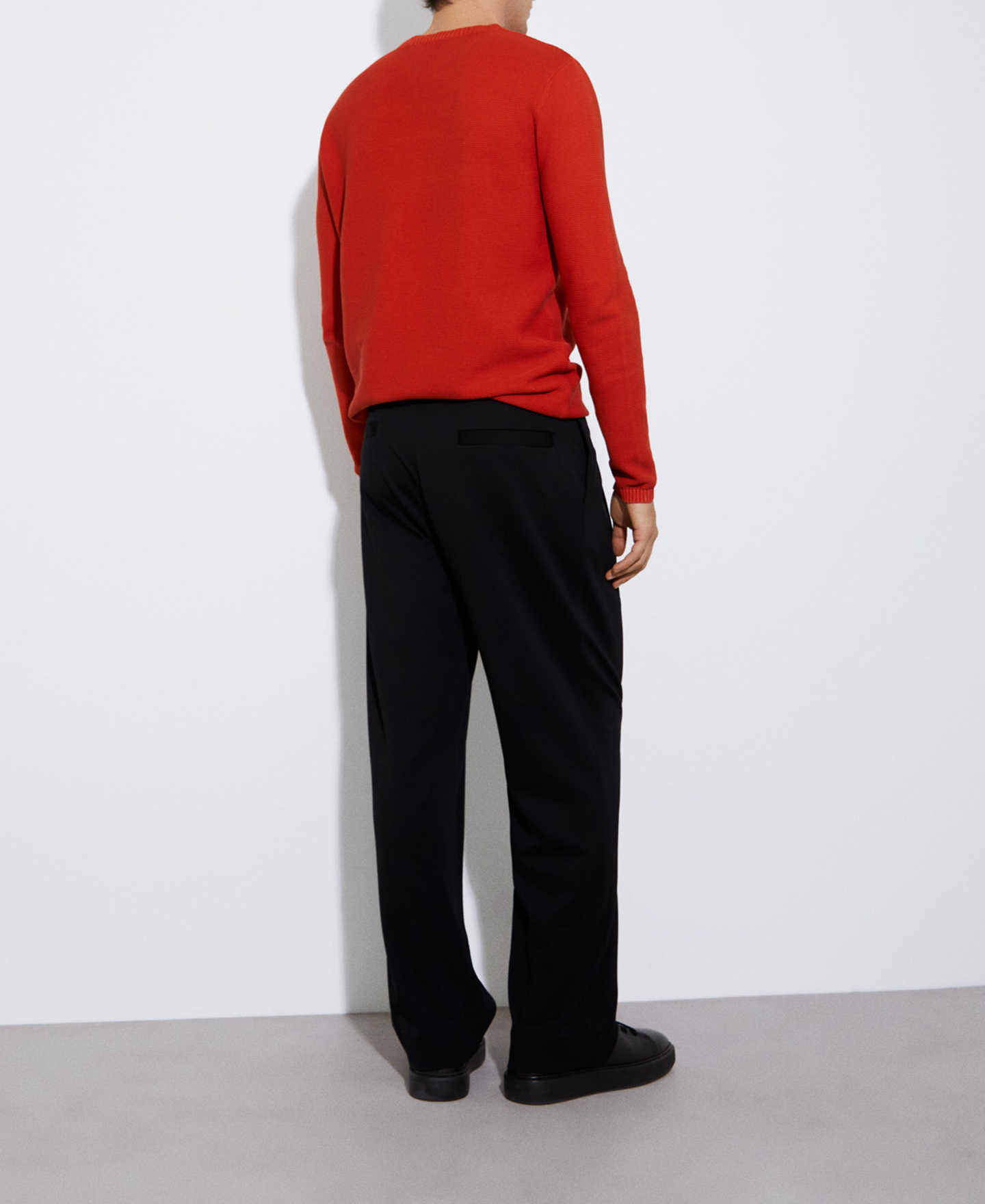 Cotton pique knit sweater image number 2