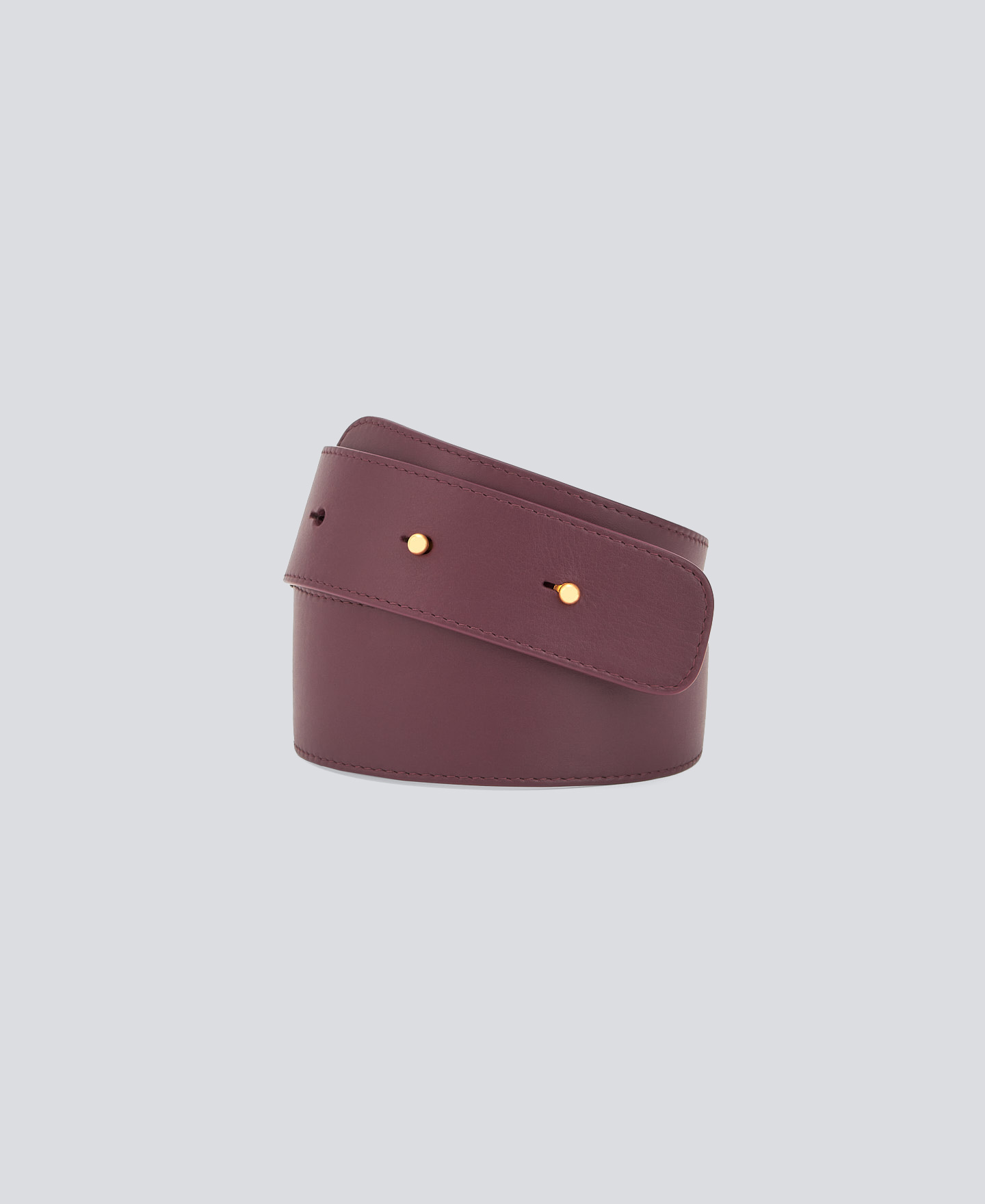 Cinturón granate piel responsable mujer image number 1