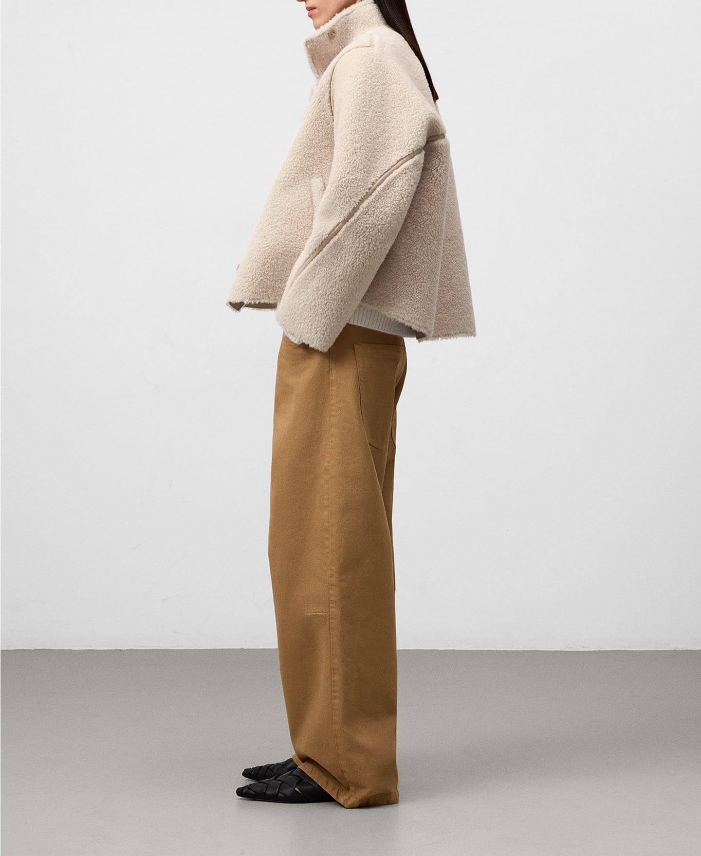 Double-faced shearling jacket image number 1