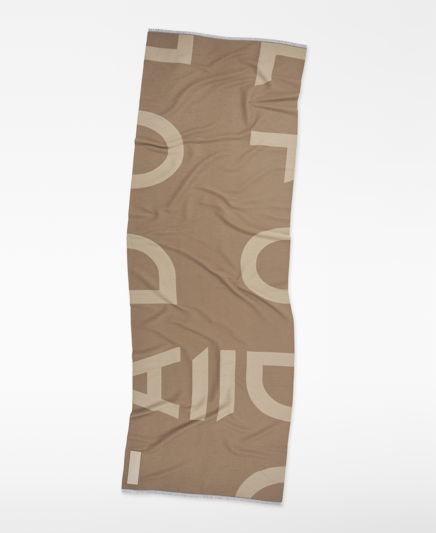 Jacquard maxi logo scarf image number 1