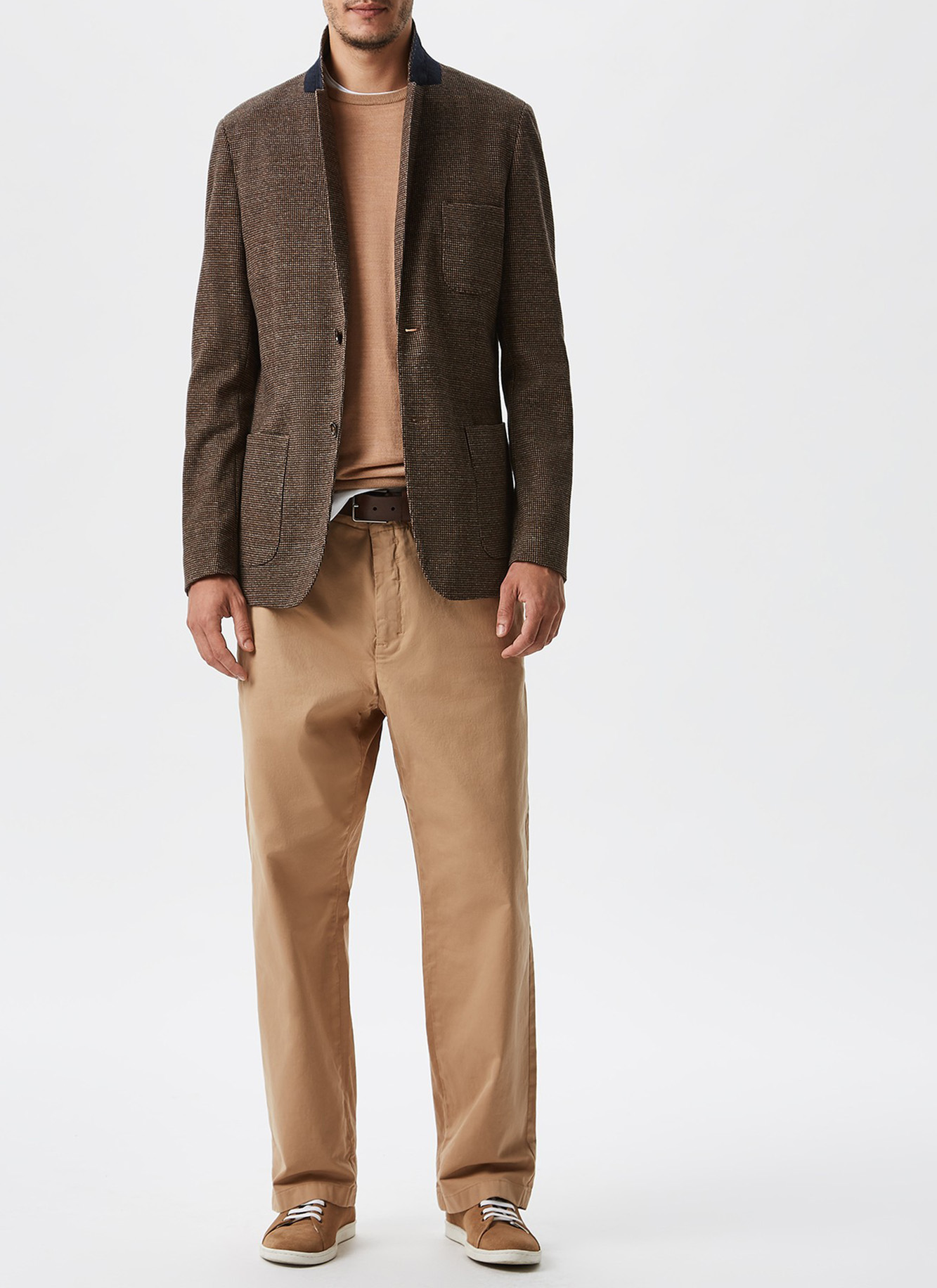 Jersey cuello caja en lana merino image number 3
