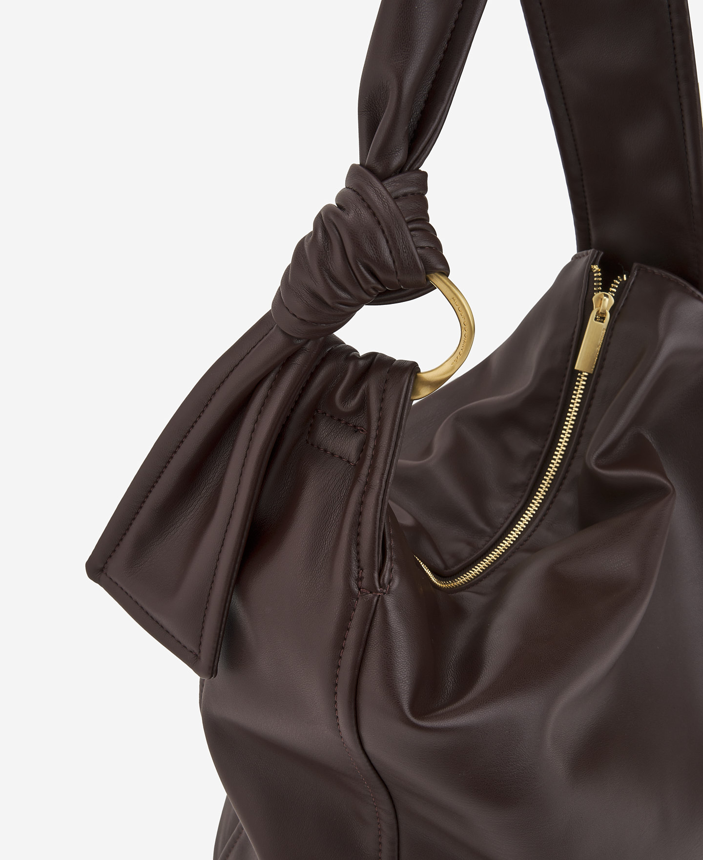Nappa textured hobo maxi bag image number 3