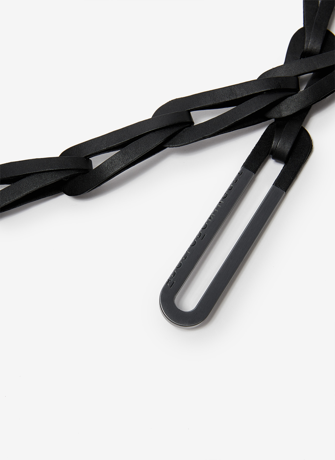 Leather links belt wit stopper image number 2