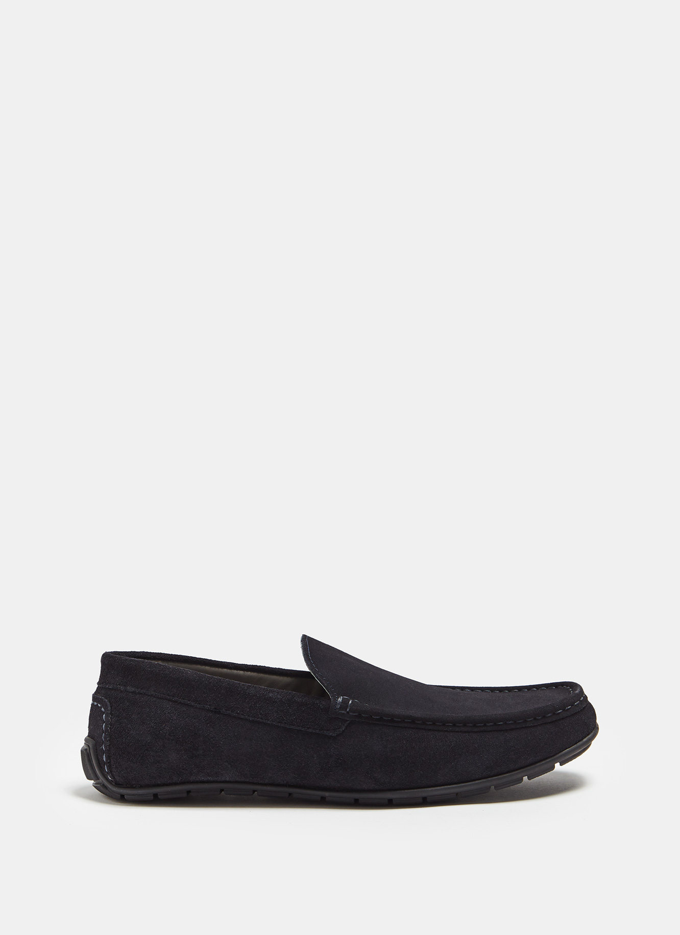 Leather moccasins with rubber sole image number 0