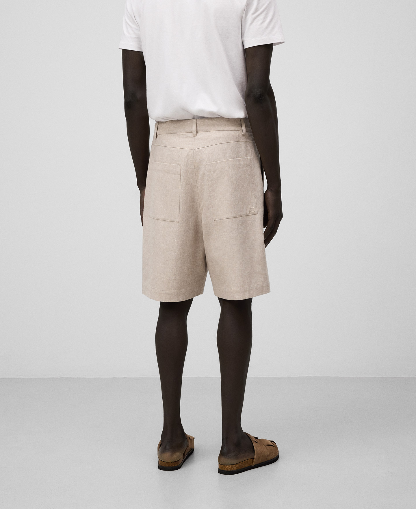 ヨーロッパリネンブレンド バミューダパンツ image number 2