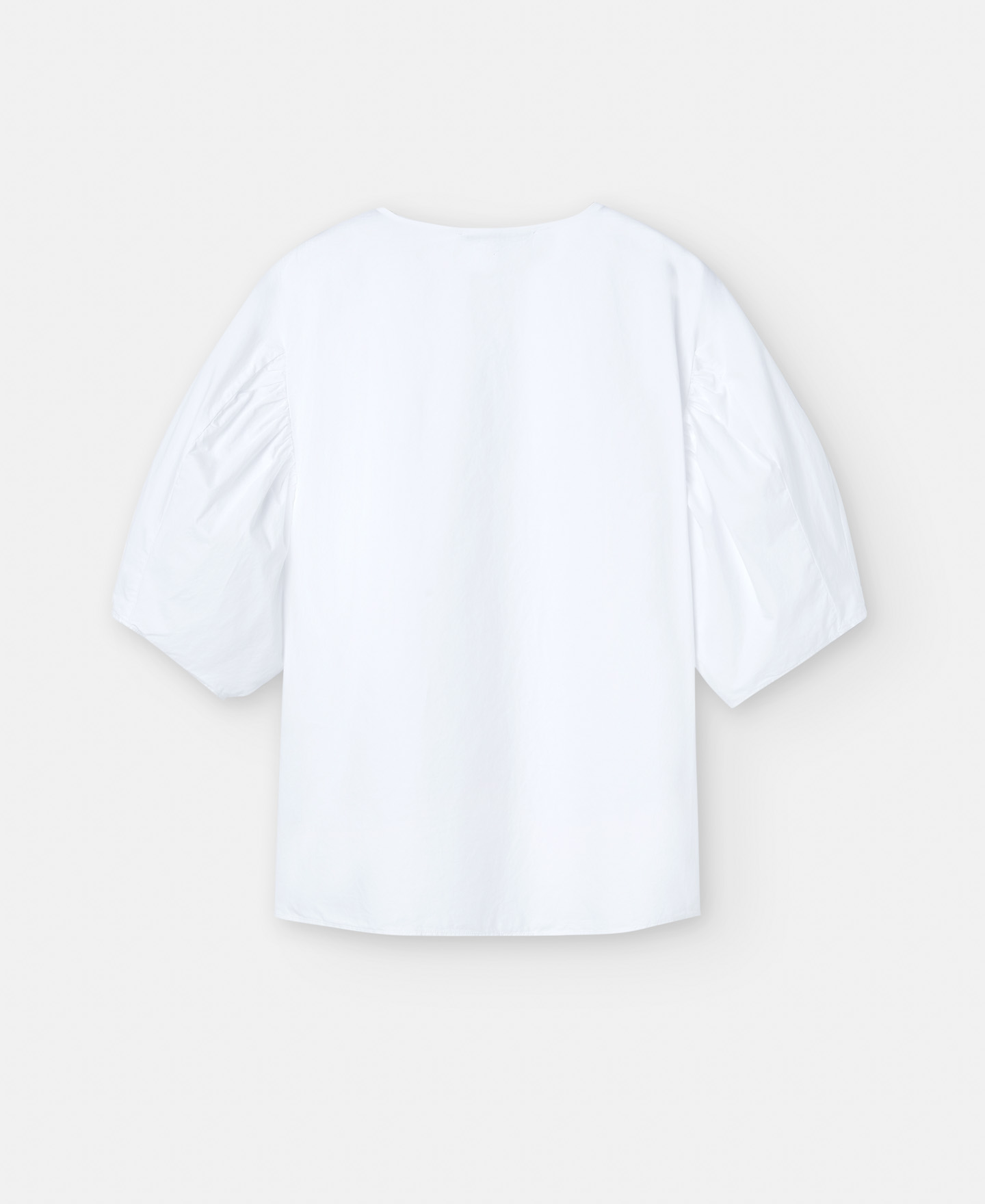 Puffed sleeve blouse in cotton image number 5
