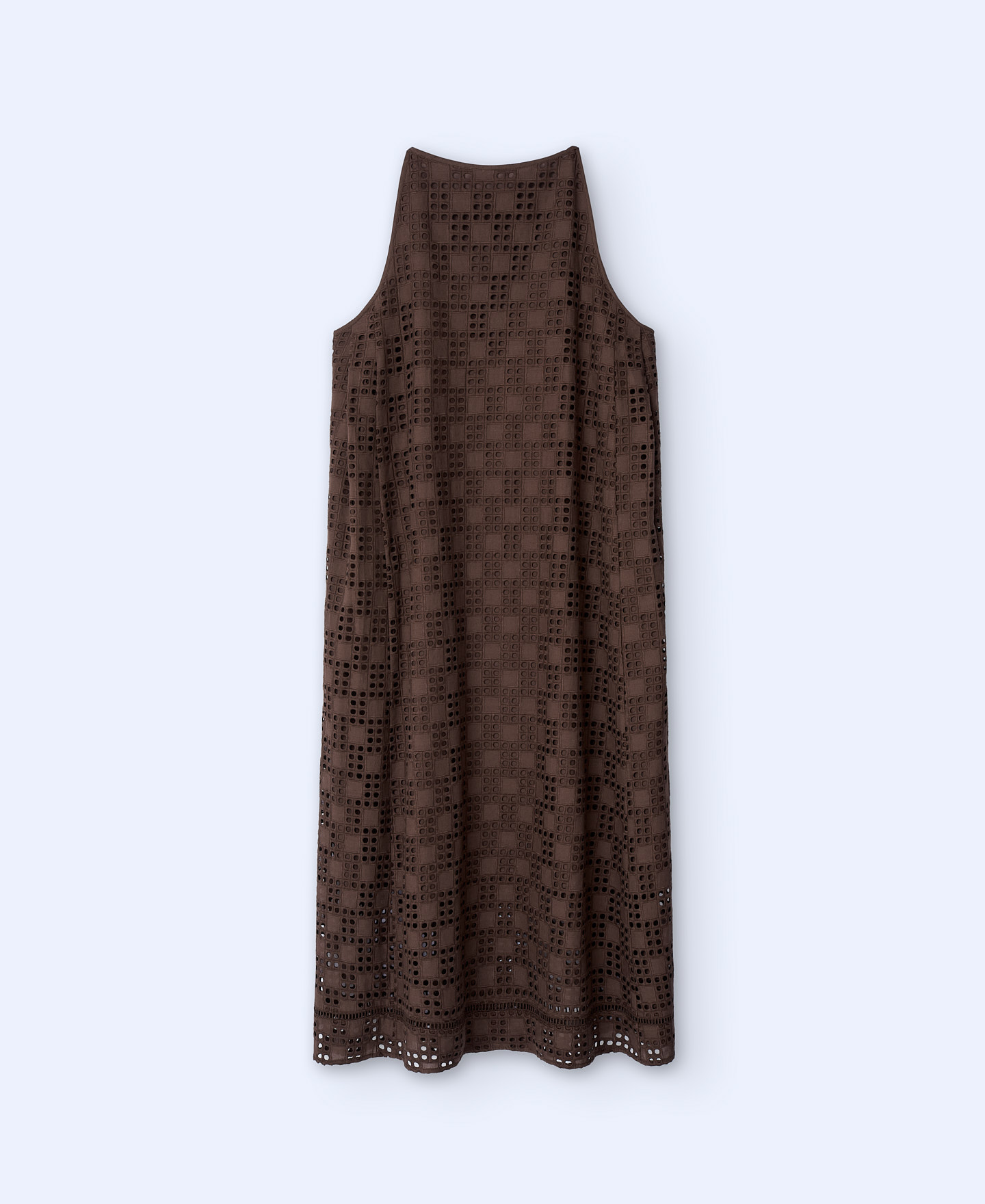 Cotton flared line dress image number 5