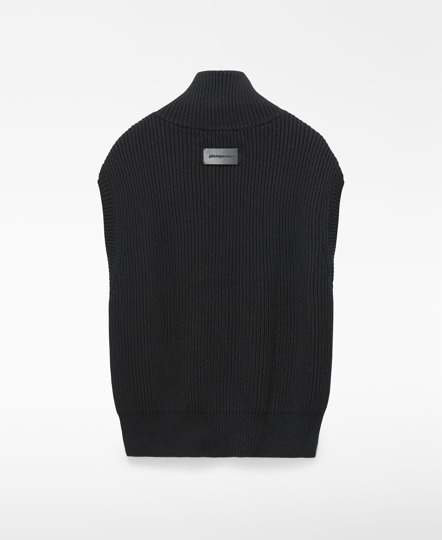 Ribbed zip-up vest image number 5
