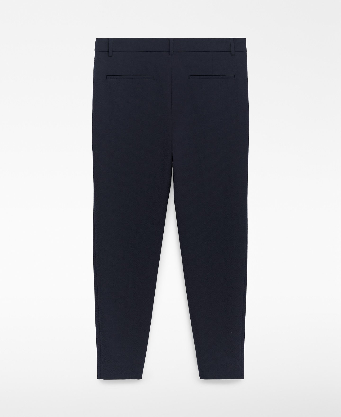 Slim fit seersucker trousers image number 5