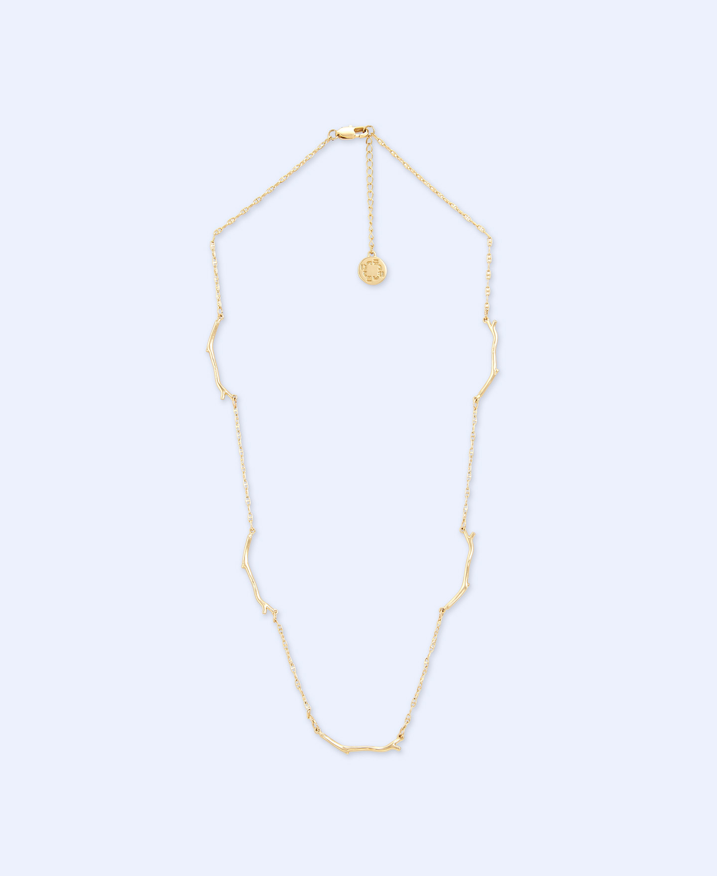 Collar con cadena de ramas en metal image number 0
