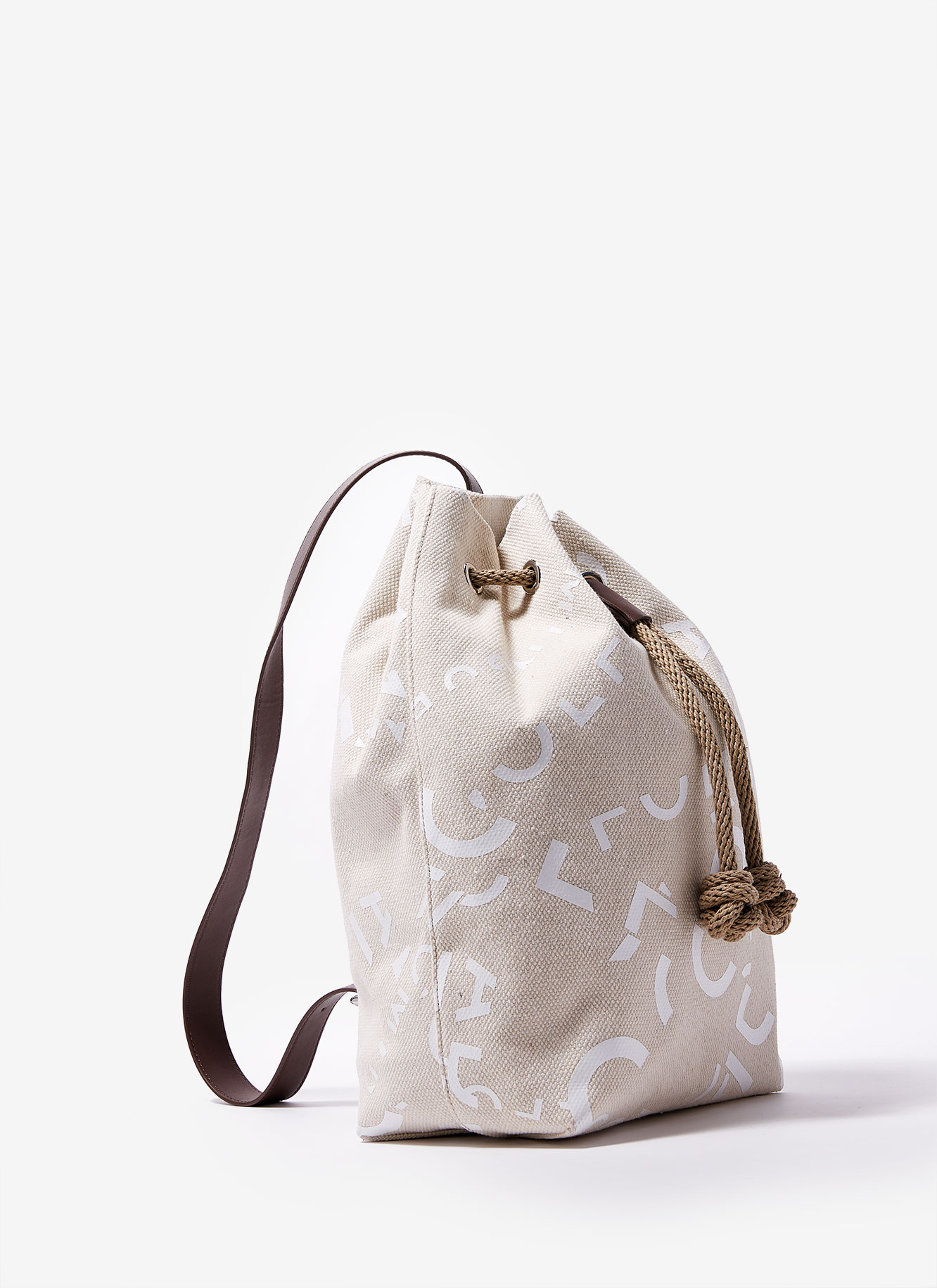Logoed canvas backpack image number 1