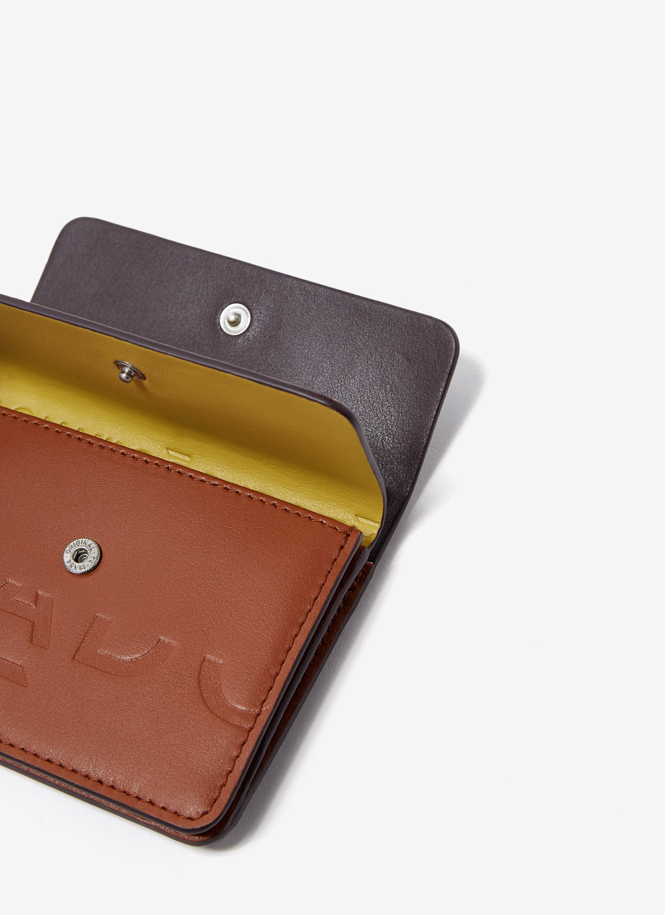 Tricolour bovine leather wallet image number 2