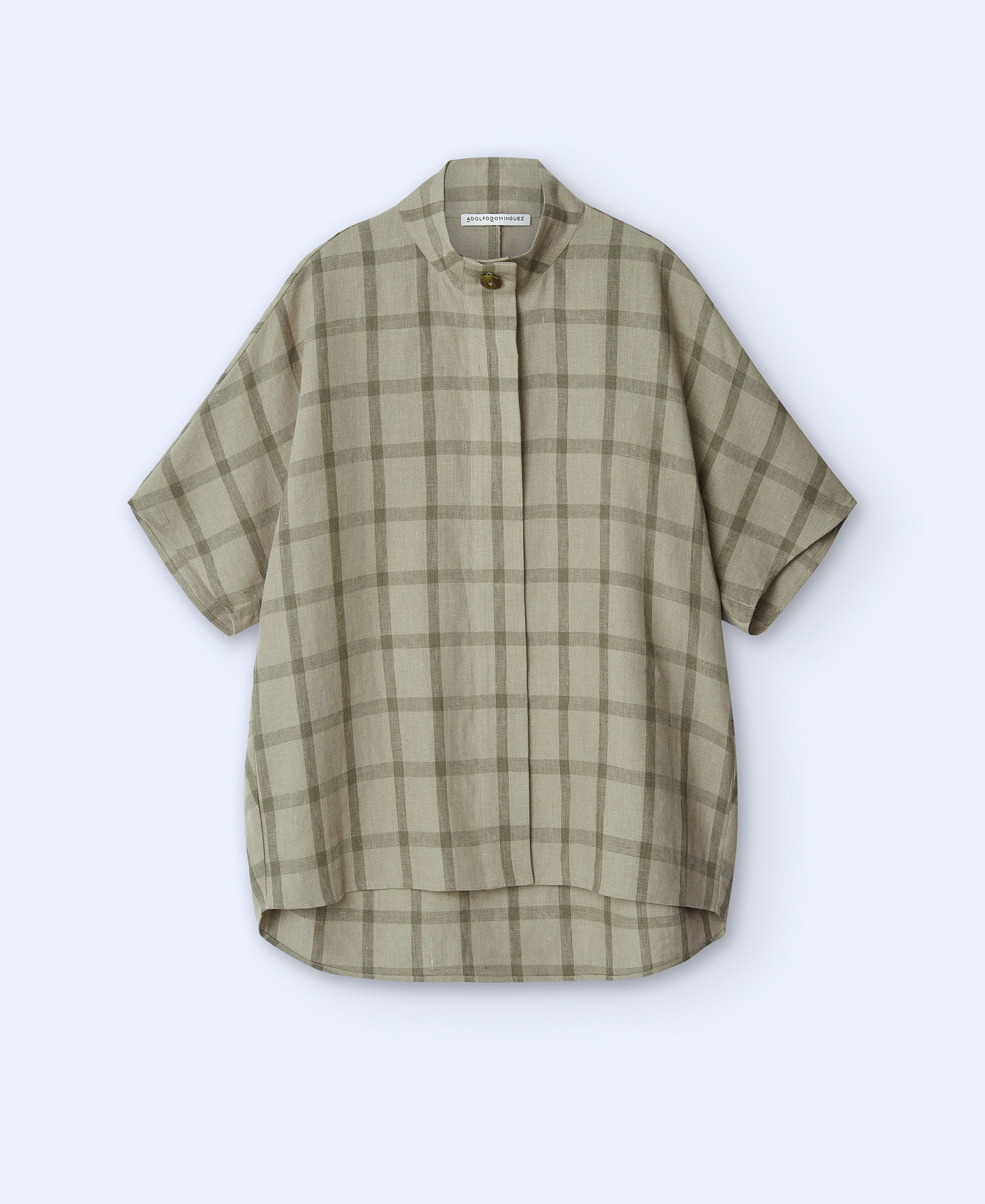 Blusa oversize en lino image number 4