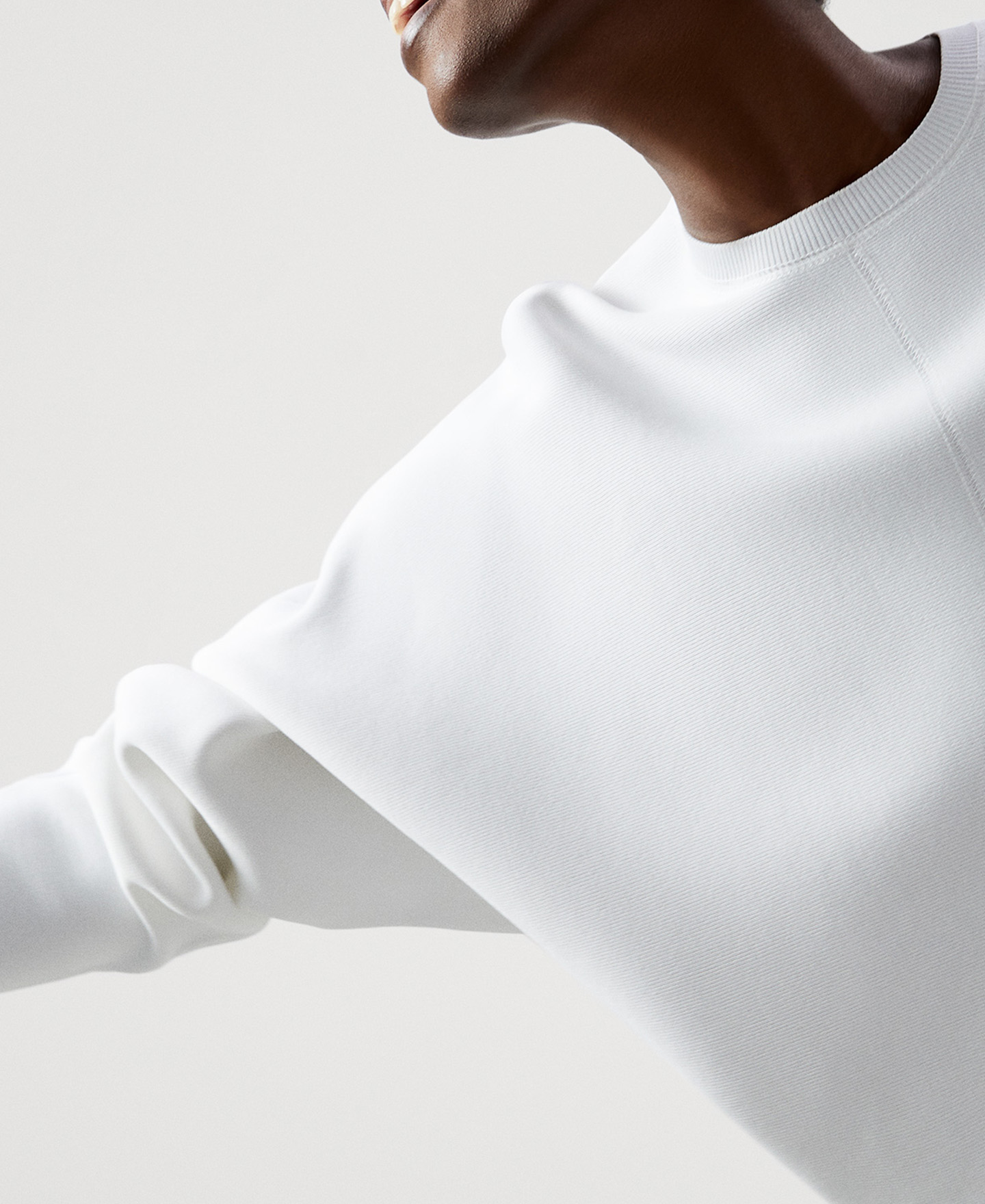 Recycled nylon japanese sleeve sweater image number 3