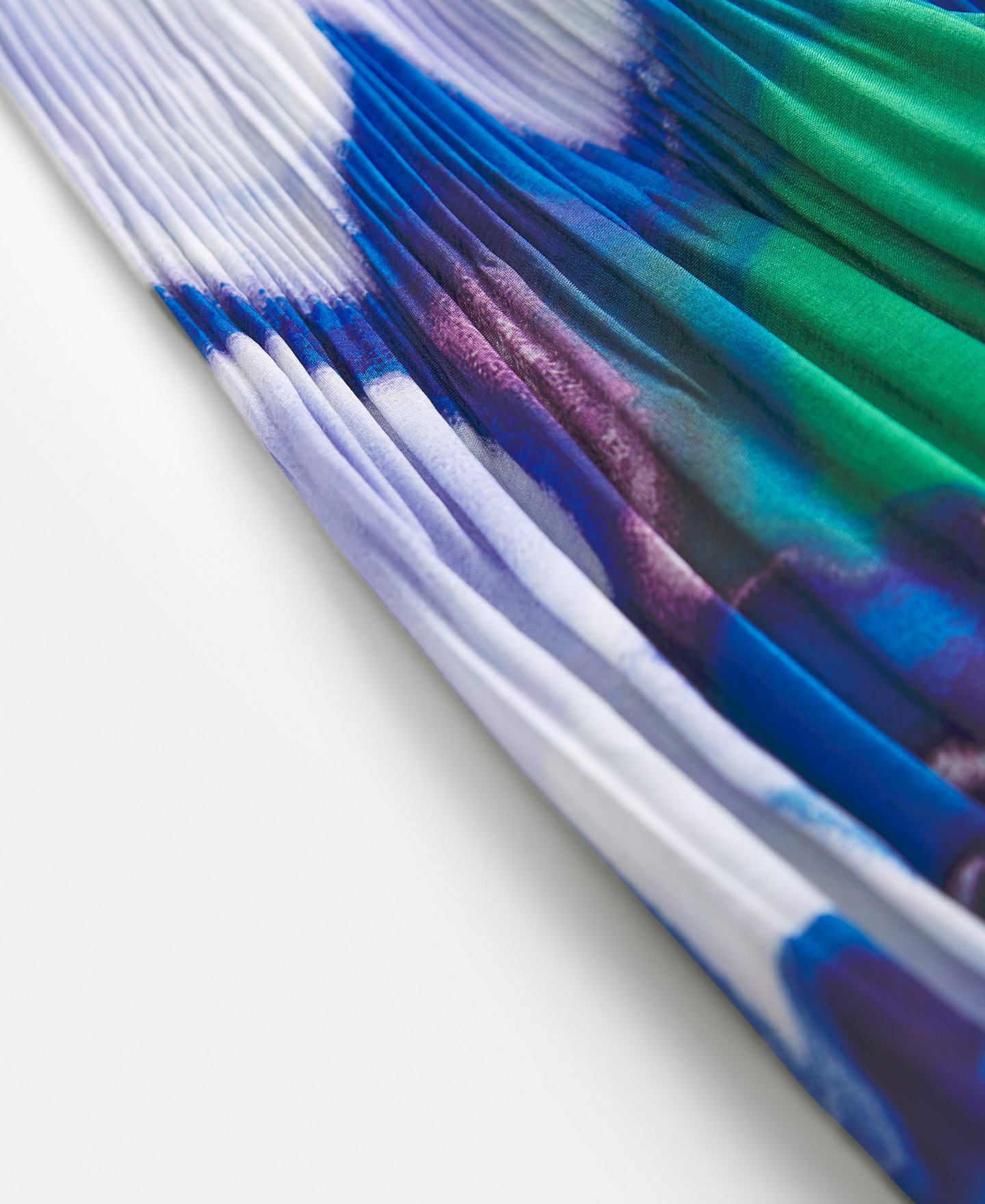 Neon printed crinkle midi dress image number 6