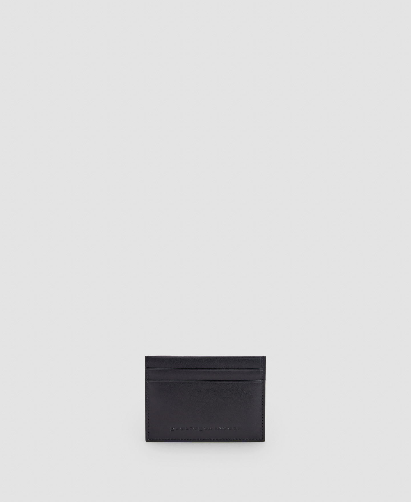 Leather logo card holder image number 0