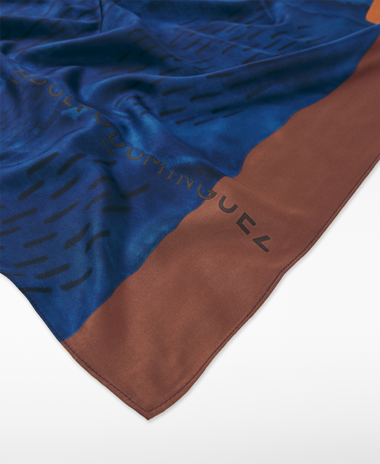 Printed square scarf woman image number 2