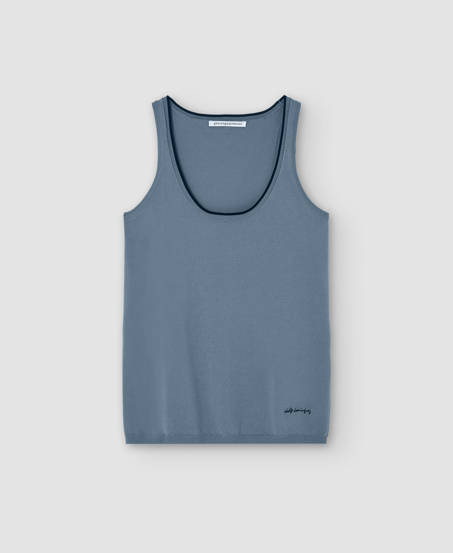 Recycled nylon round neckline top image number 4