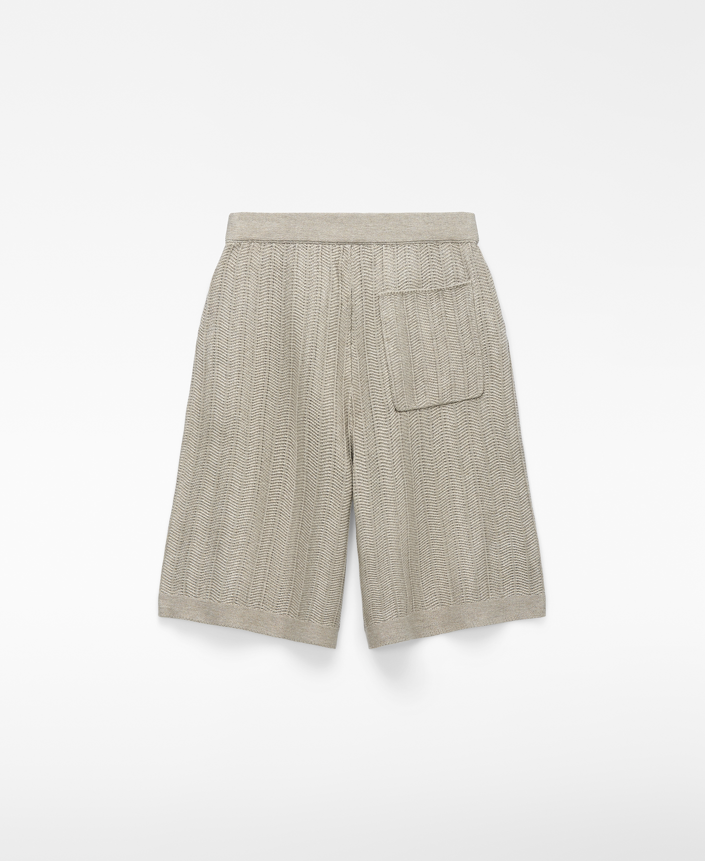 Raffia texture oversize bermuda shorts image number 1