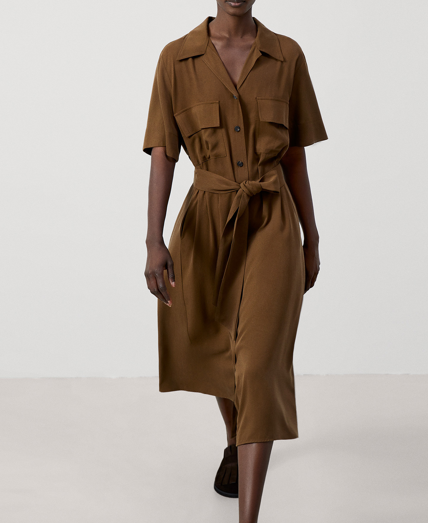 Robe chemisier en lyocell image number 5