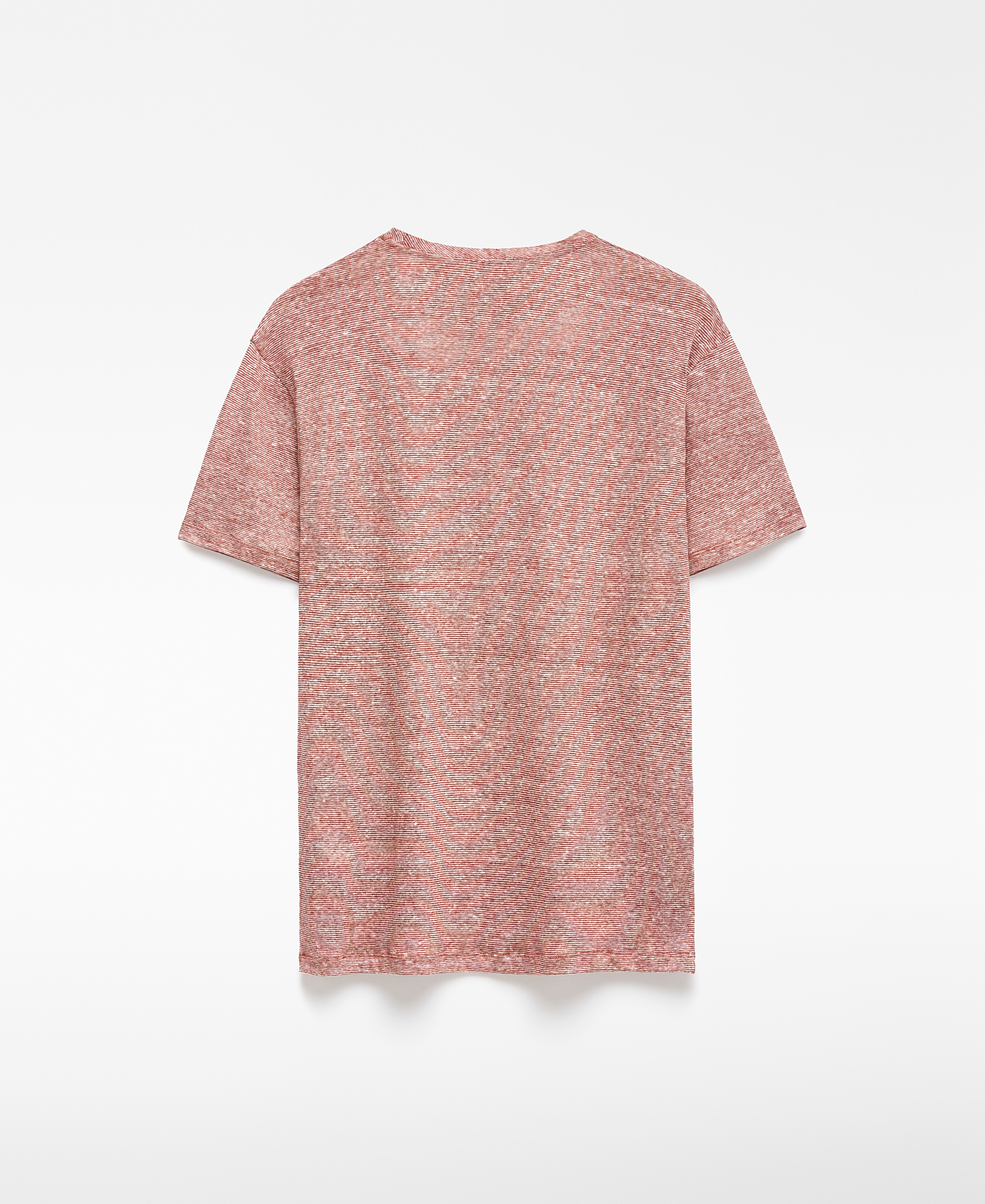 European linen structured T-shirt man image number 5