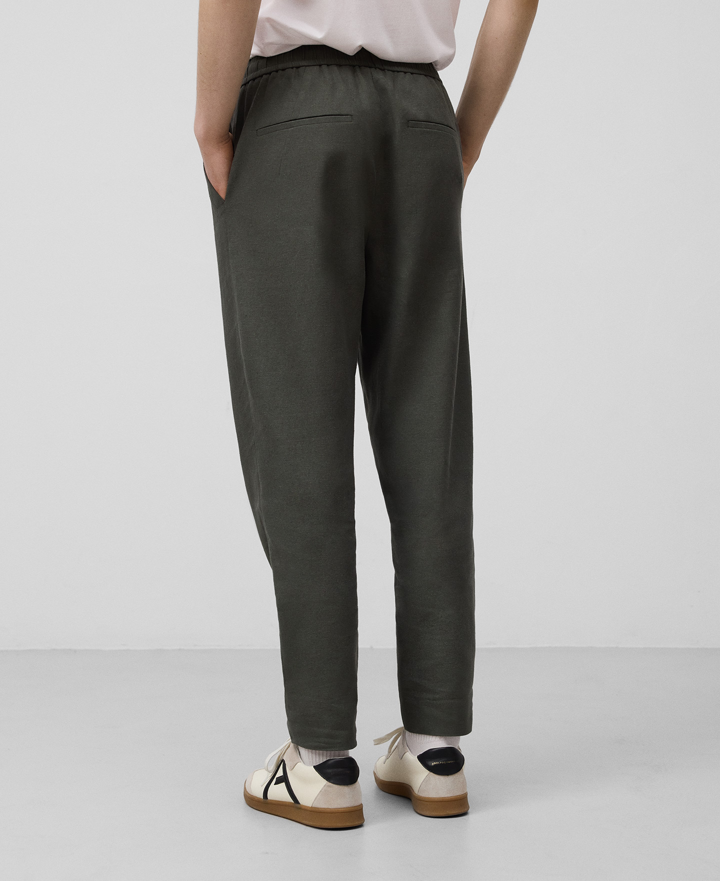 Pantalón algodón y lino europeo hombre image number 2