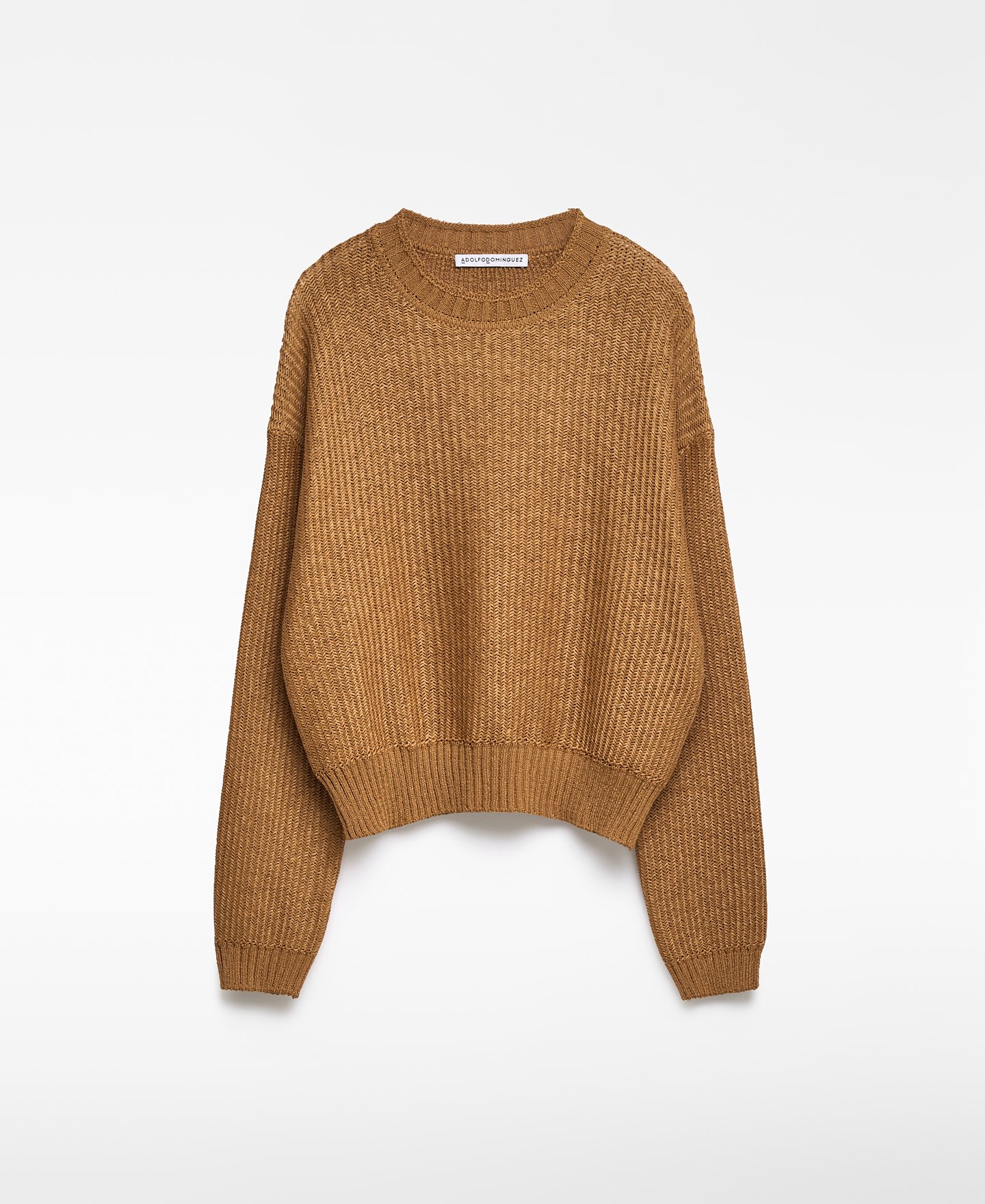 Herringbone knitted sweater woman image number 4