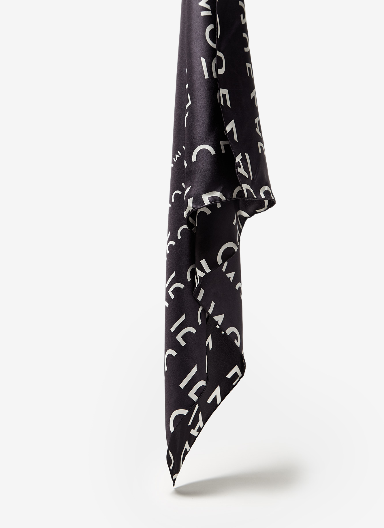 Silk scarf with logo image number 1